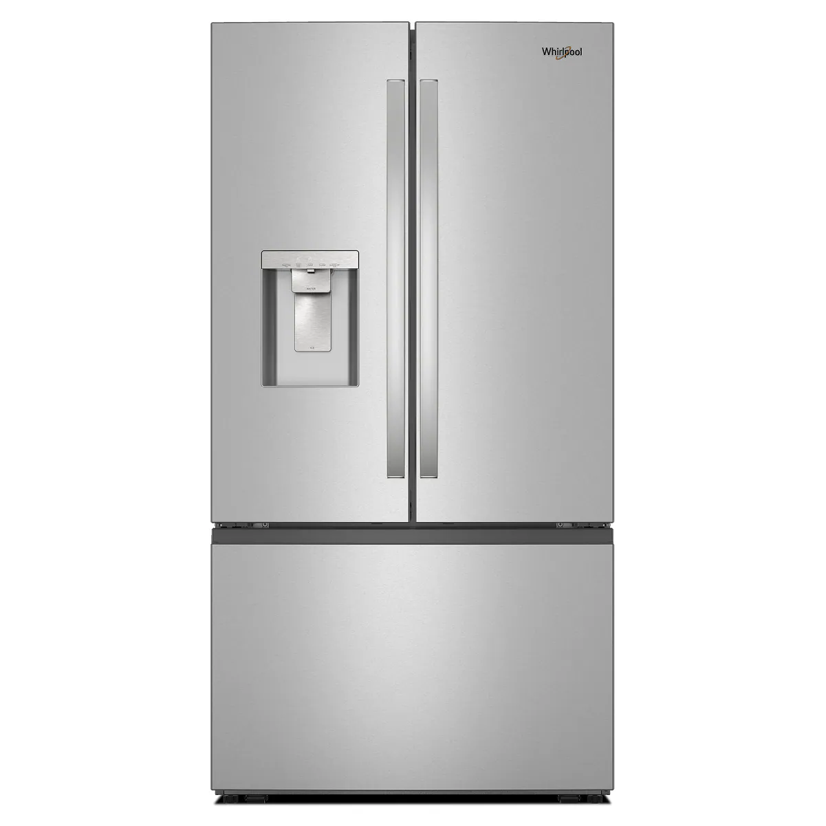 Whirlpool - 36 in. Wide 30 cu. ft. French Door Refrigerator with In-Door Water and Ice Maker - Fingerprint-Resistant Stainless Finish