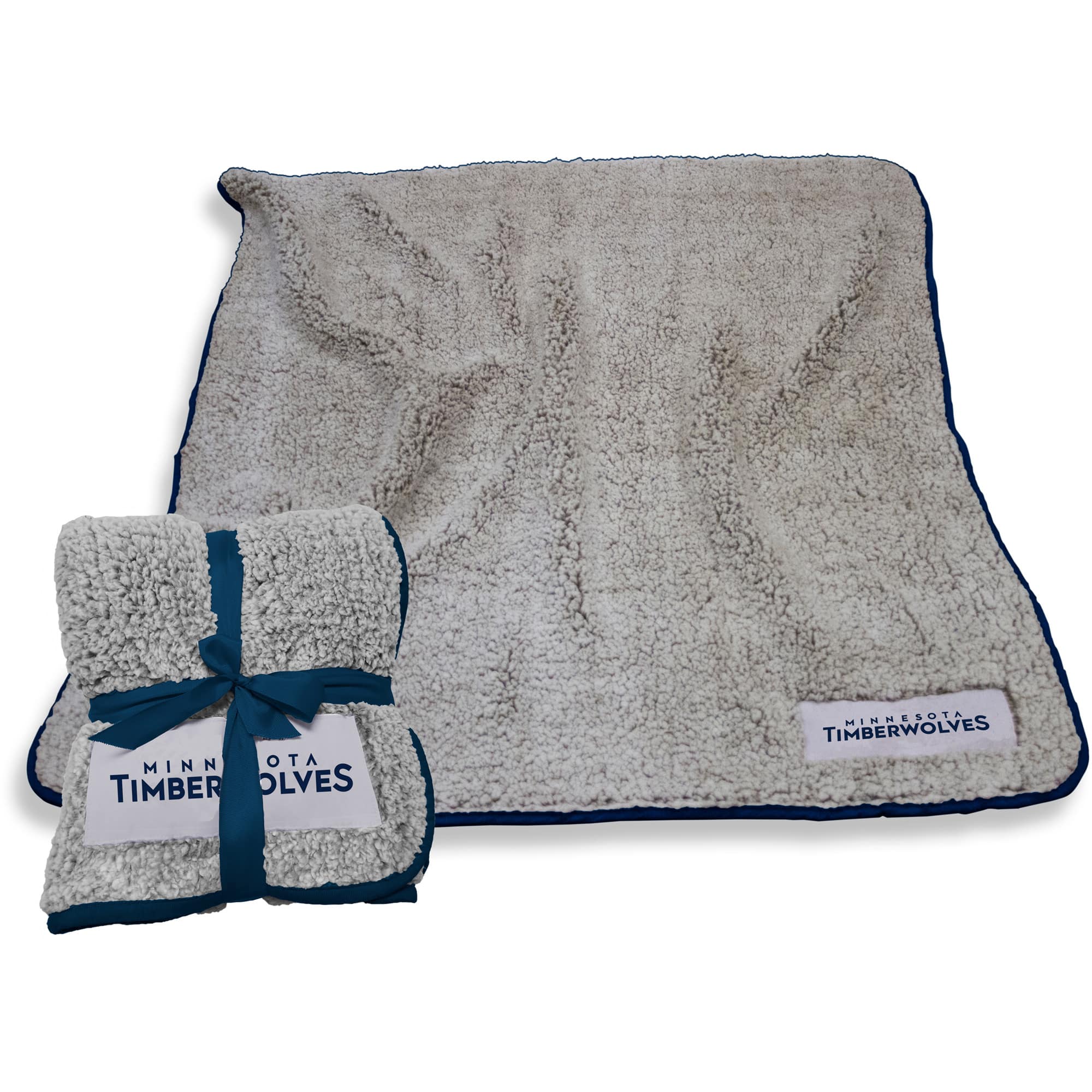 Logo Brands - Minnesota Timberwolves 50" x 60" Frosty Fleece Team Blanket - Multicolor