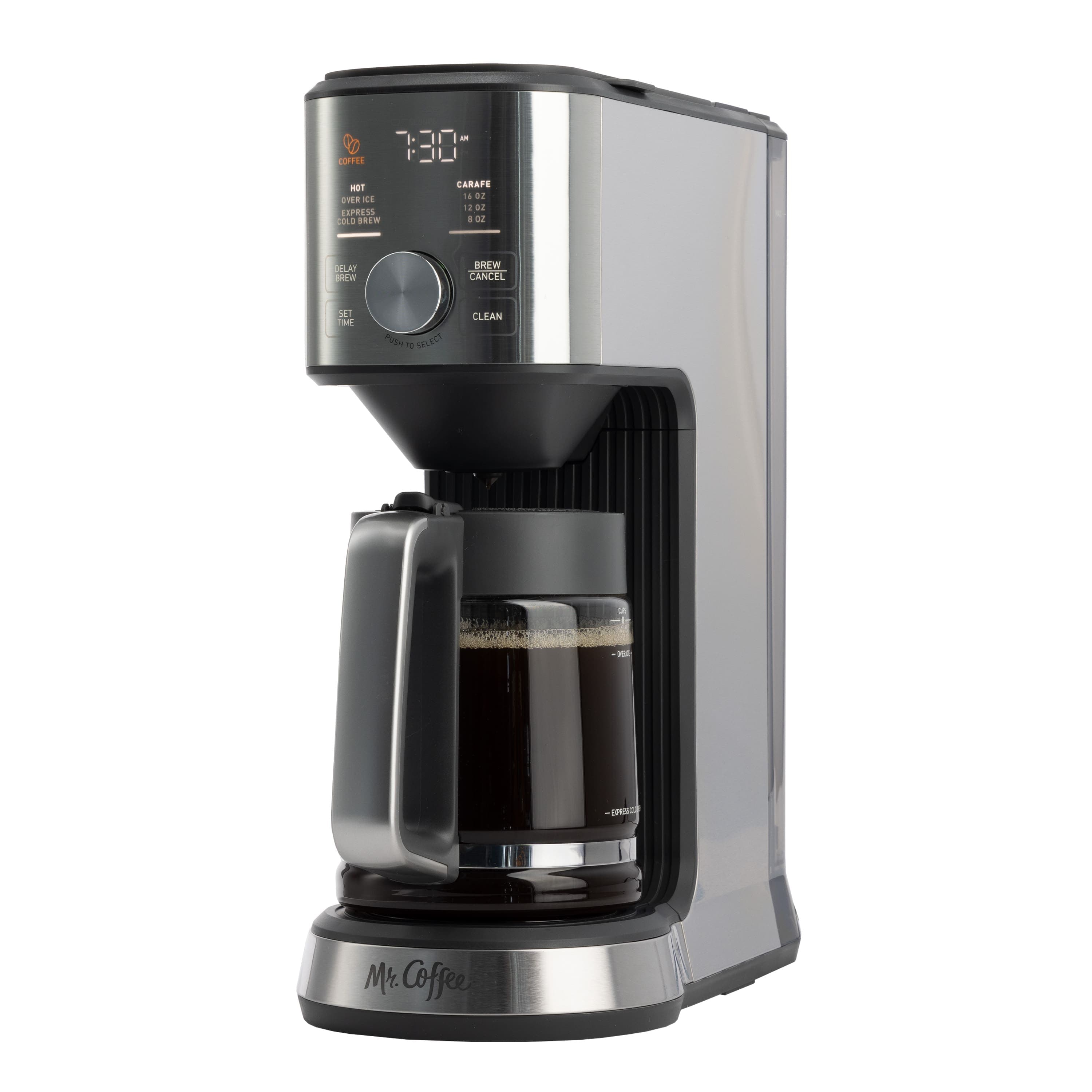 Mr. Coffee - Perfect Brew, Intelligent Coffee Maker, Cold Brew Maker & Tea Brewer - Stainless Steel