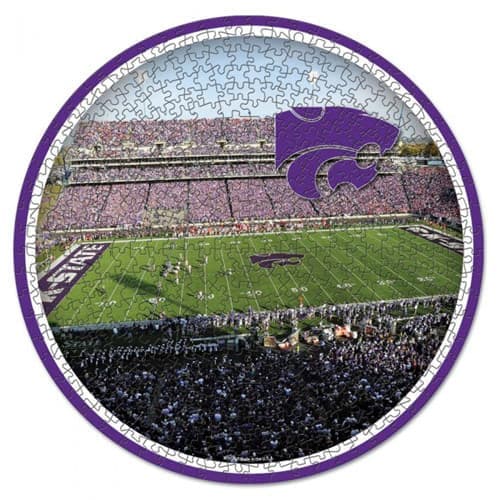 WinCraft - Kansas State Wildcats Round 500-Piece Puzzle - Multicolor