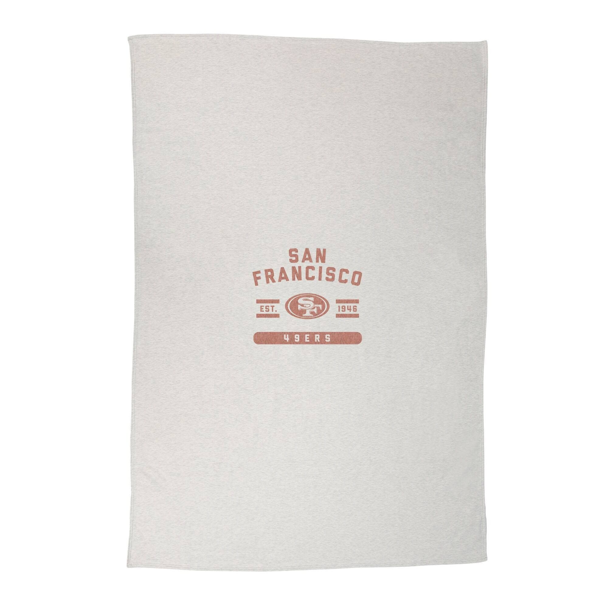 Logo Brands - San Francisco 49ers 54'' x 84'' Sweatshirt Blanket - Multicolor