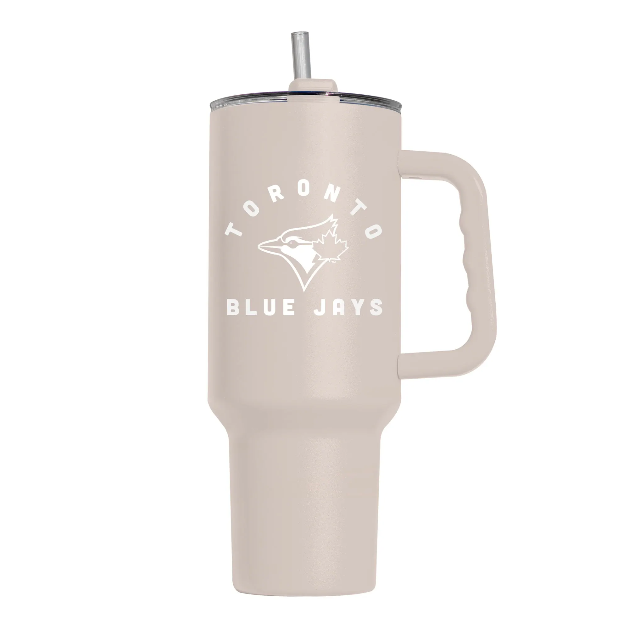 Logo Brands - Toronto Blue Jays 40oz. Sand Soft Touch Tumbler - Multicolor