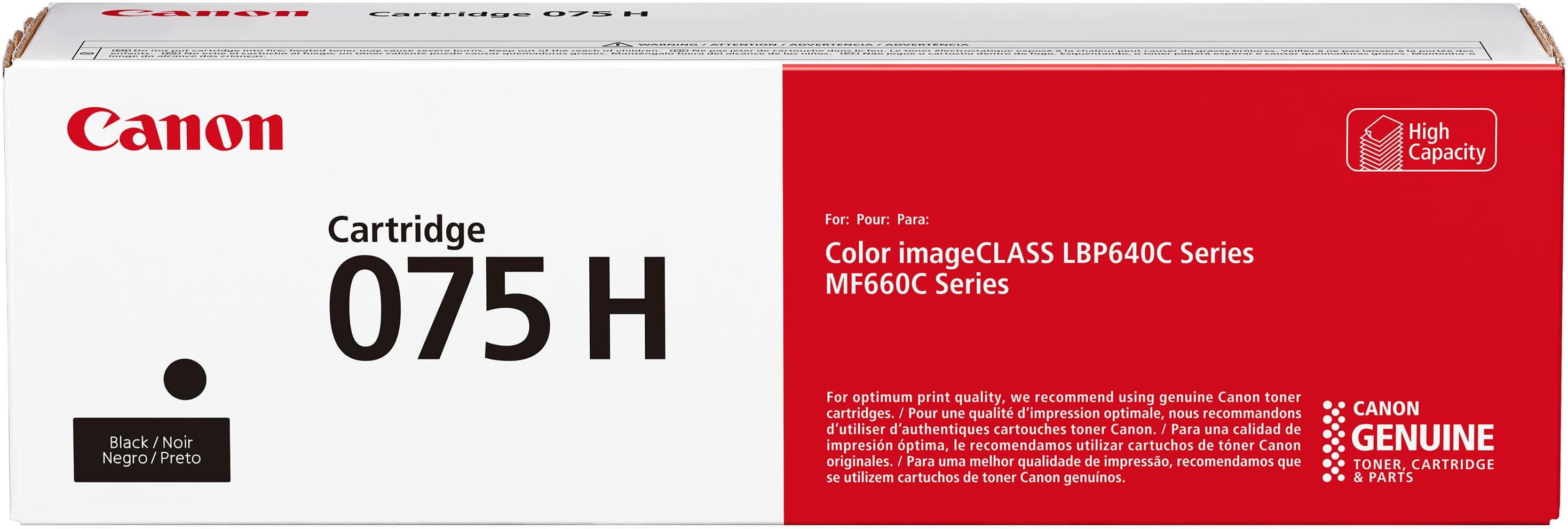 Canon - Toner 075 High Yield Toner Cartridge - Black