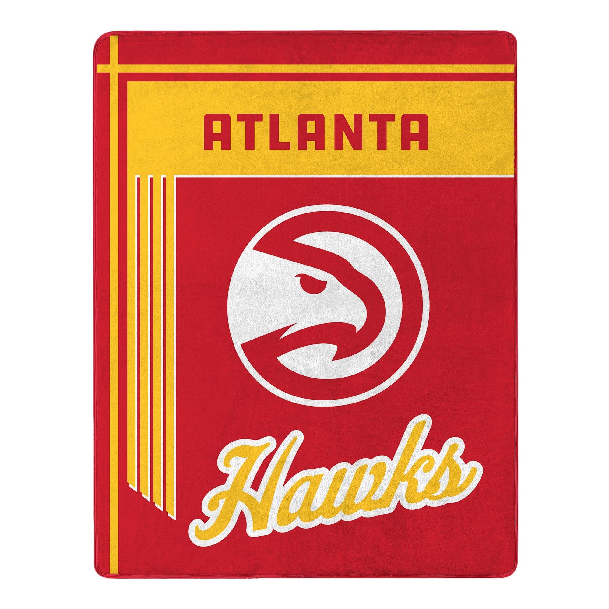 Sweet Home Collection - NBA Atlanta Hawks 46" x 60" Microfiber Plush Throw Blanket - Red