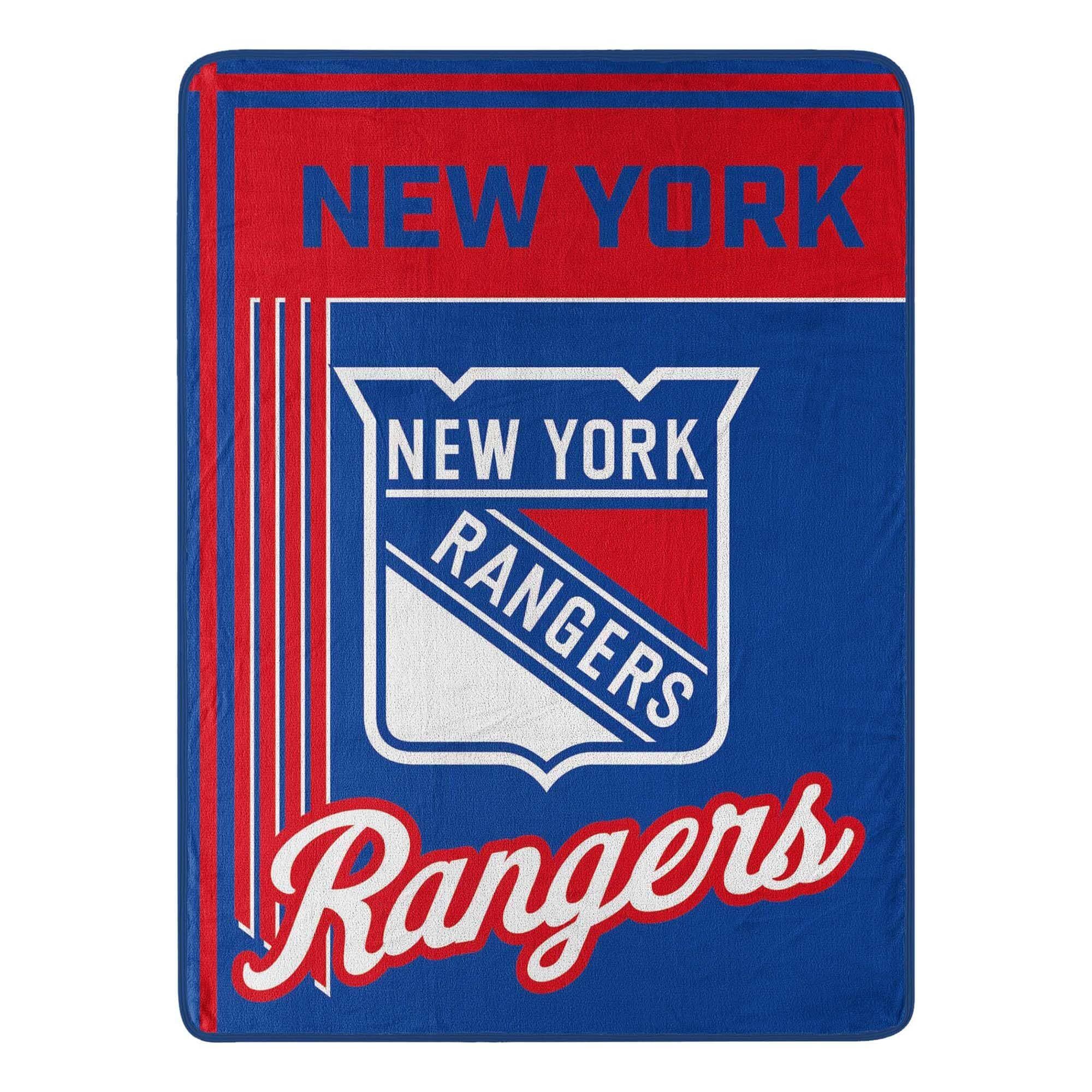 Sweet Home Collection - NHL New York Rangers 46" x 60" Raschel Throw Blanket - Blue