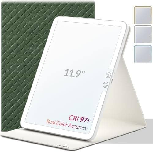 Pacoar Cade - Travel Makeup Mirror With Lights Lighted Vanity For Inches Mirror Makeup Light - Green