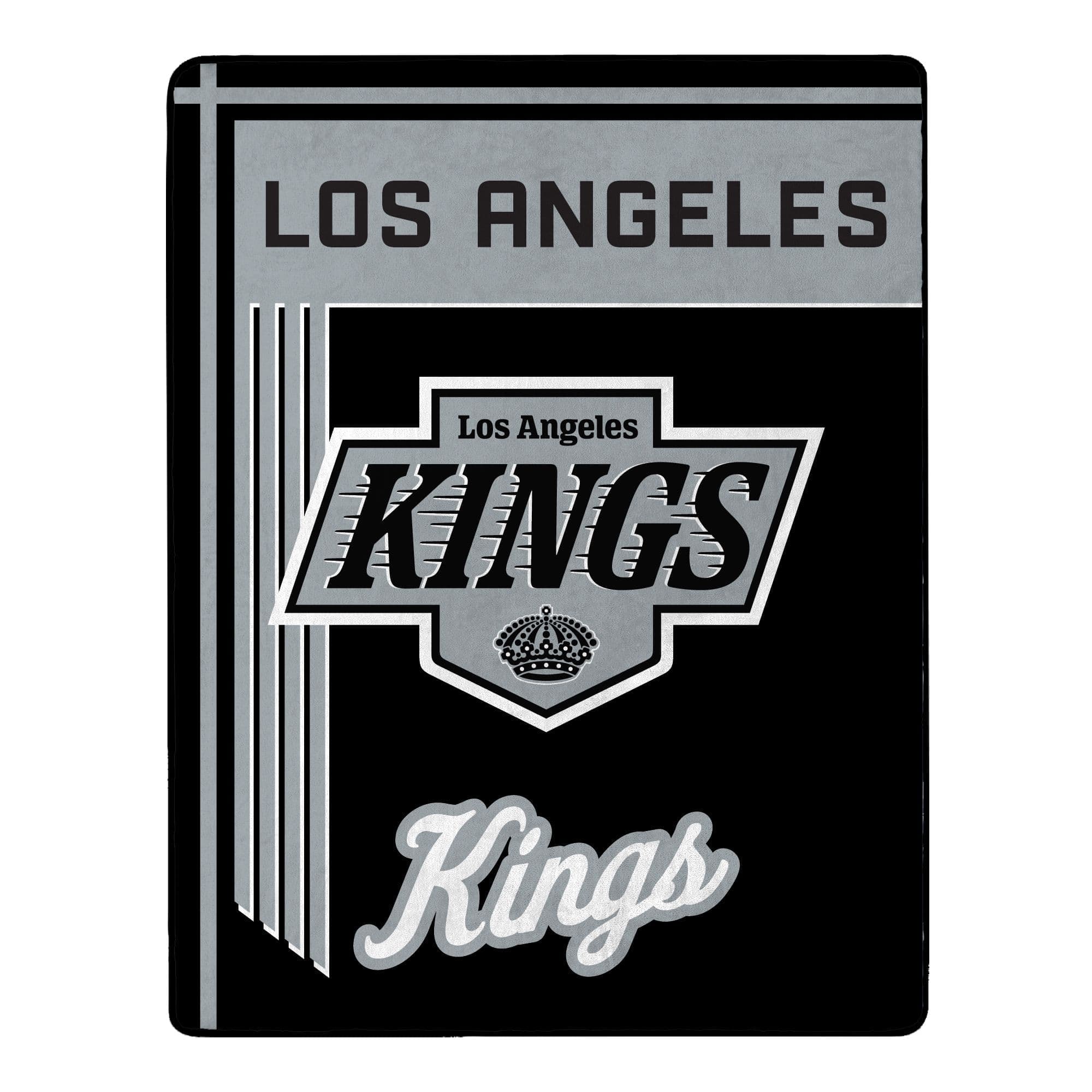 Sweet Home Collection - NHL Los Angeles Kings 46" x 60" Microfiber Plush Throw Blanket - Black