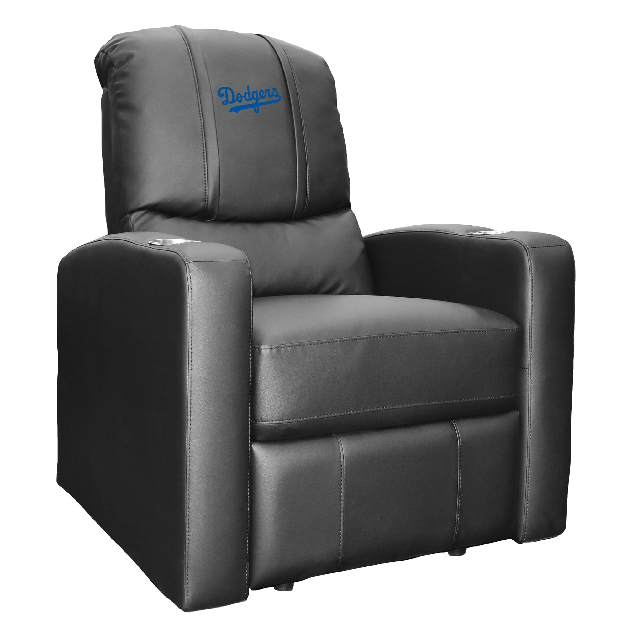 DreamSeat - Los Angeles Dodgers Logo Stealth Manual Recliner - Black