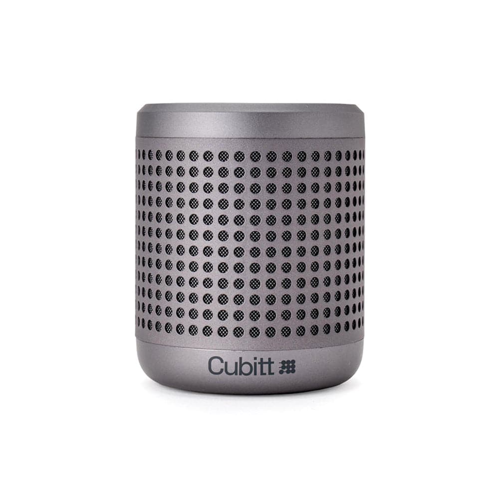 Cubitt - Power Go Gen2 Bluetooth Speaker - 16W Sound, IPX7 Waterproof, 9H Playtime, Bluetooth 5.3 & AUX, TWS Stereo - Gun Metal