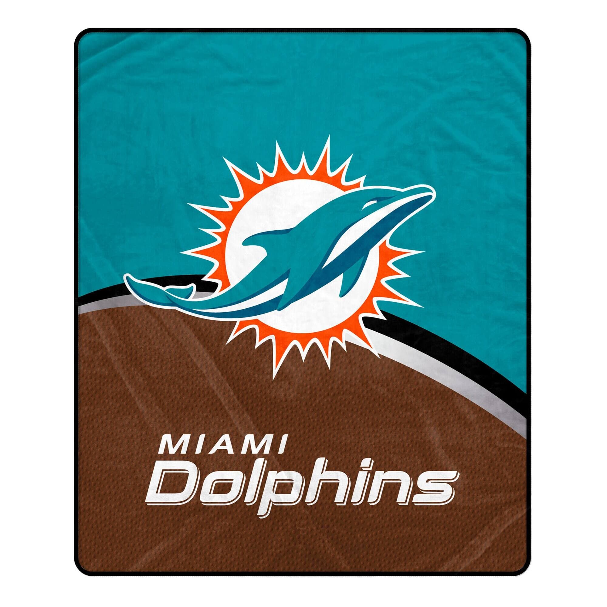 Pegasus - Miami Dolphins 50" x 60" Gameball Ultra Soft Throw Blanket - Multicolor