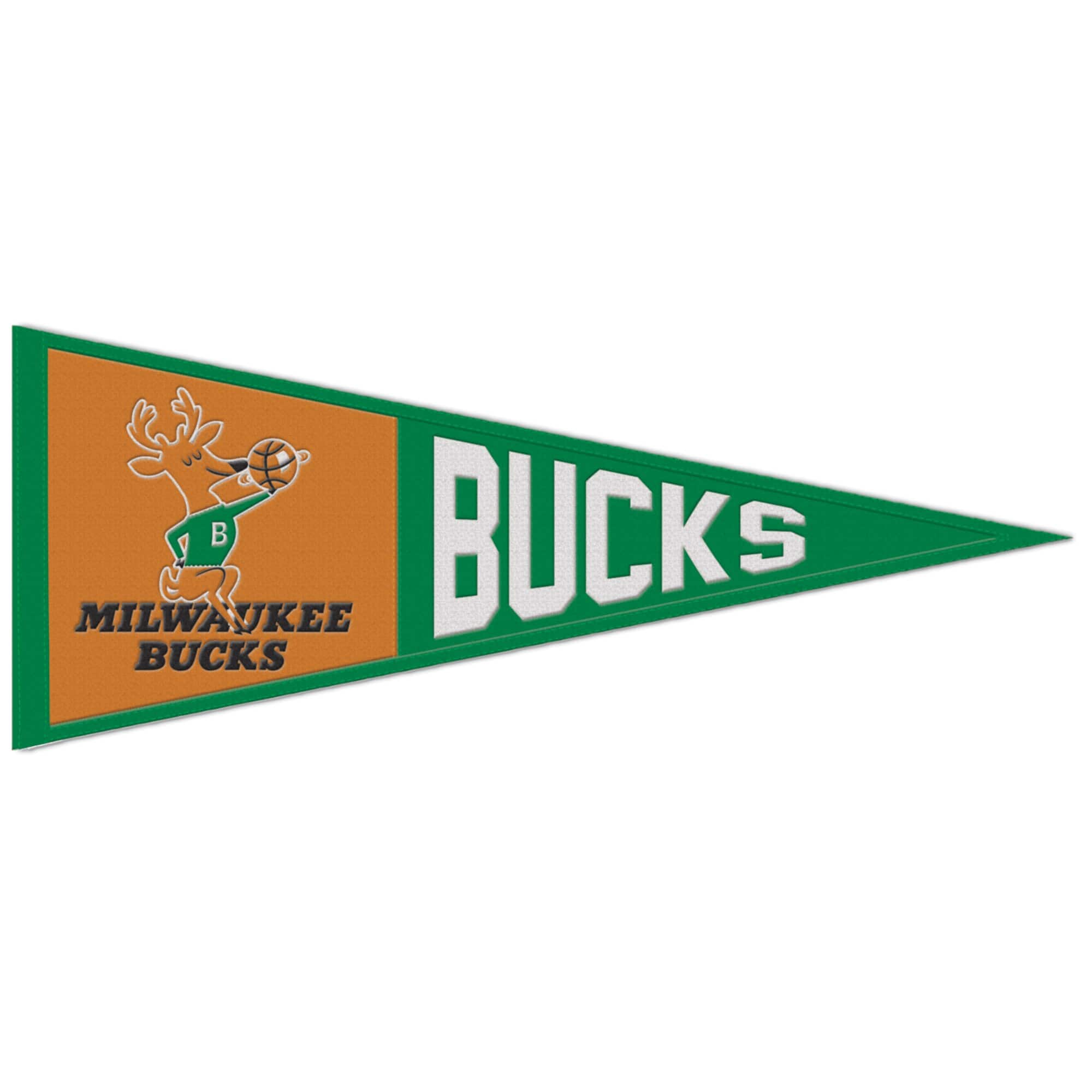 WinCraft - Milwaukee Bucks 13" x 32" Retro Logo Pennant - Multicolor