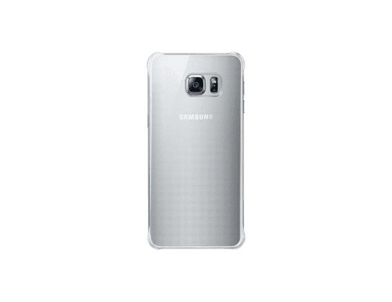 Samsung - Galaxy S6 edge + Glossy Cover I Color: Silver - sliver