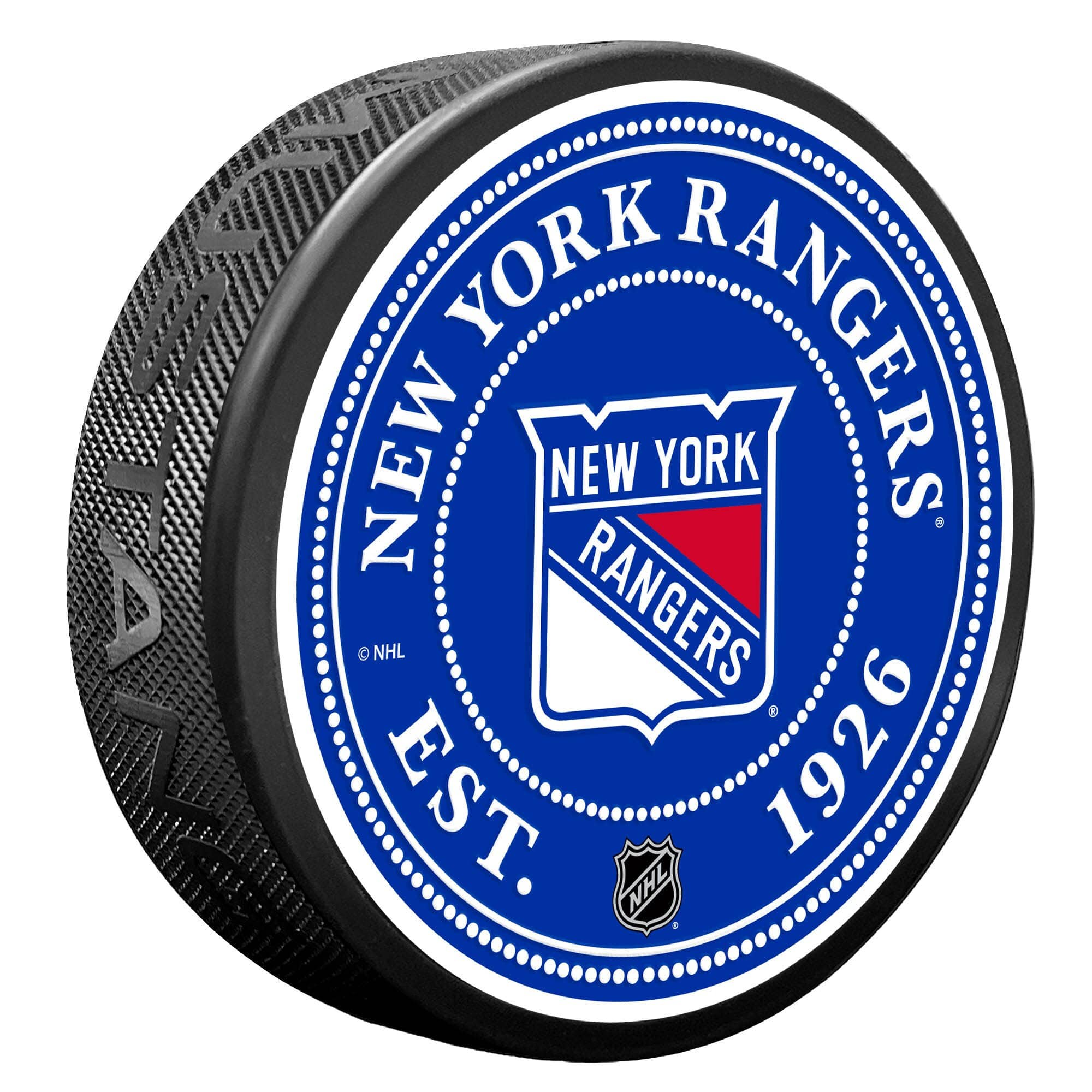 Mustang Drinkware - New York Rangers Stud Puck - Multicolor