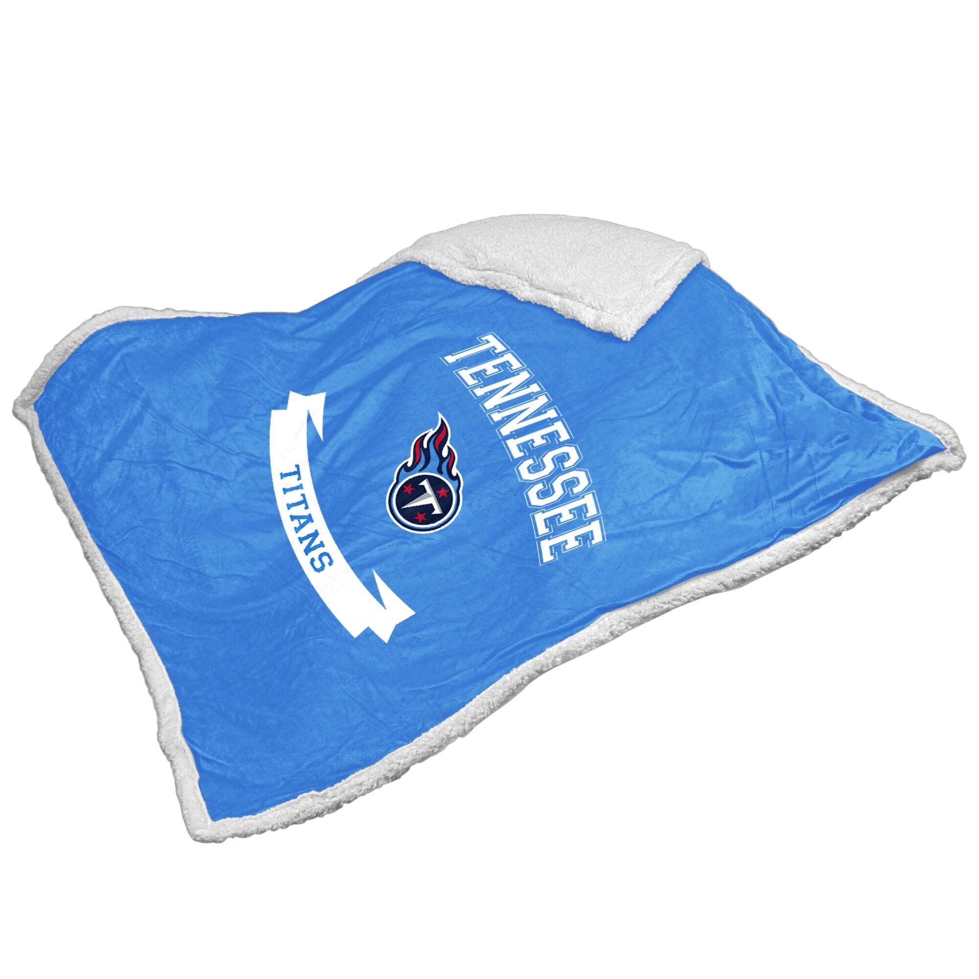 Logo Brands - Tennessee Titans 50" x 60" Sherpa Blanket - Multicolor