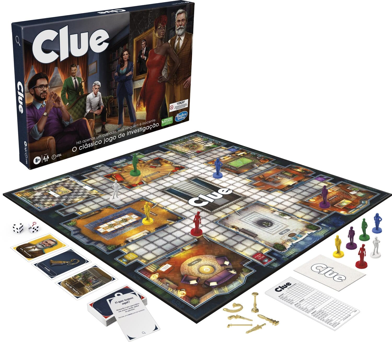 Hasbro - Gaming - Clue Board Game - GAMES (MISC) - Multicolor