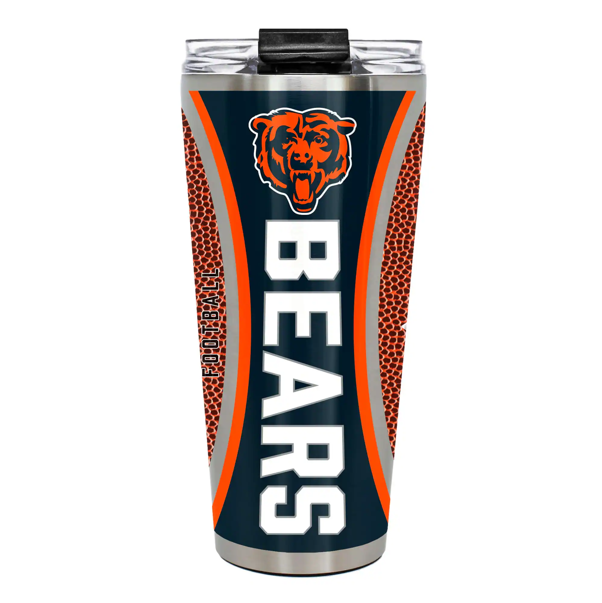 Great American Products - Chicago Bears 32oz. Big Slim Game Ball Travel Tumbler - Brown