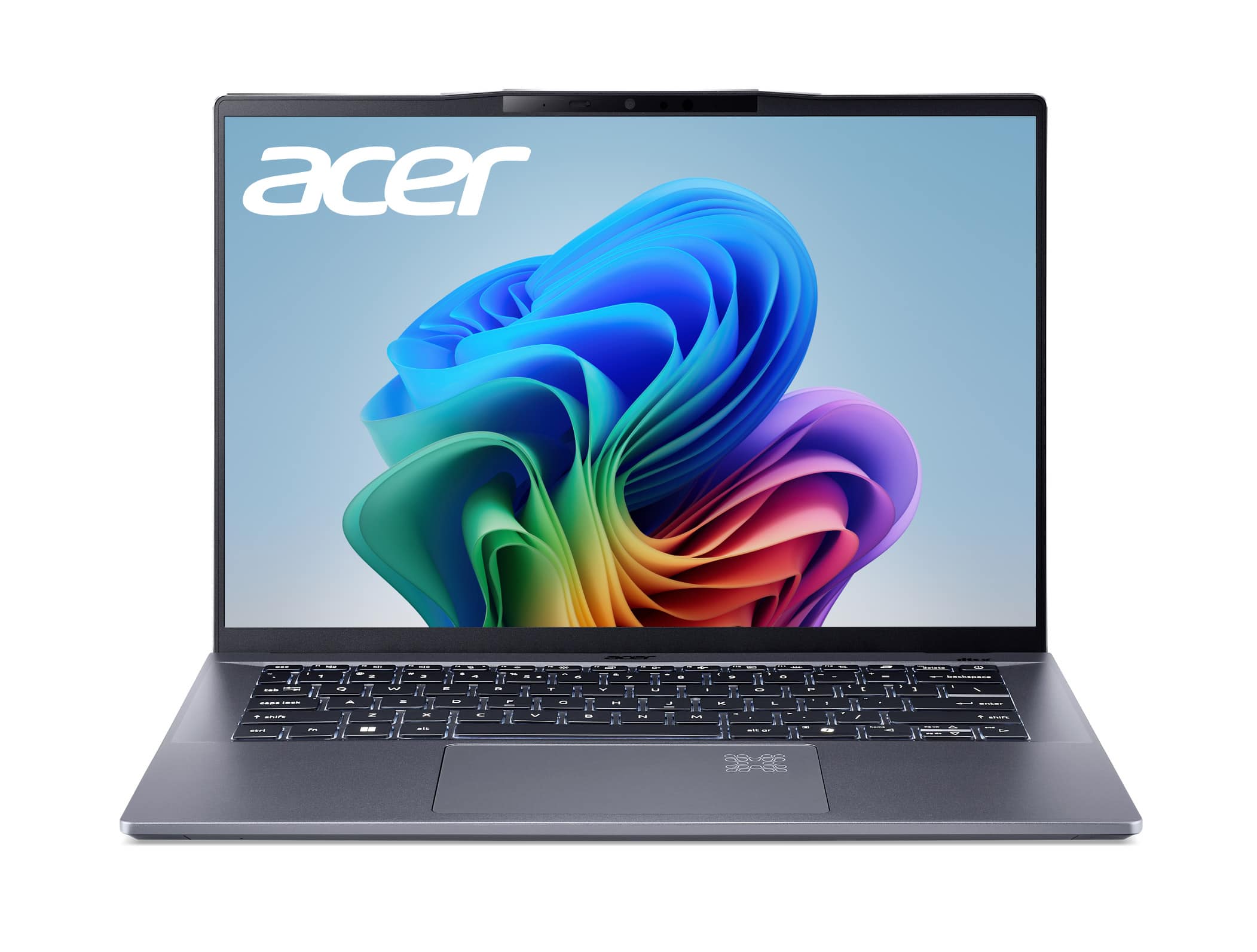 Acer - Swift Go 14 AI - Copilot+ PC - 14.5" IPS 2560 x 1600 120Hz - Snapdragon X Plus - 16GB Memory - 1TB SSD - Steel Gray