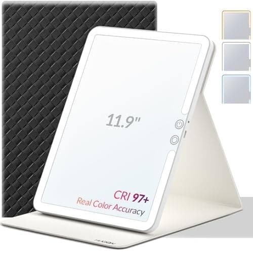 Pacoar Cade - Travel Makeup Mirror With Lights Lighted Vanity For Inches Mirror Makeup Light - Black