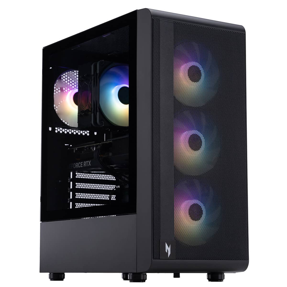 Acer - Nitro 60 N60-180-UB38 Gaming Desktop - AMD Ryzen 9 7900 - 32GB DDR5 Memory - NVIDIA GeForce RTX 5080 - 2 TB SSD - Black