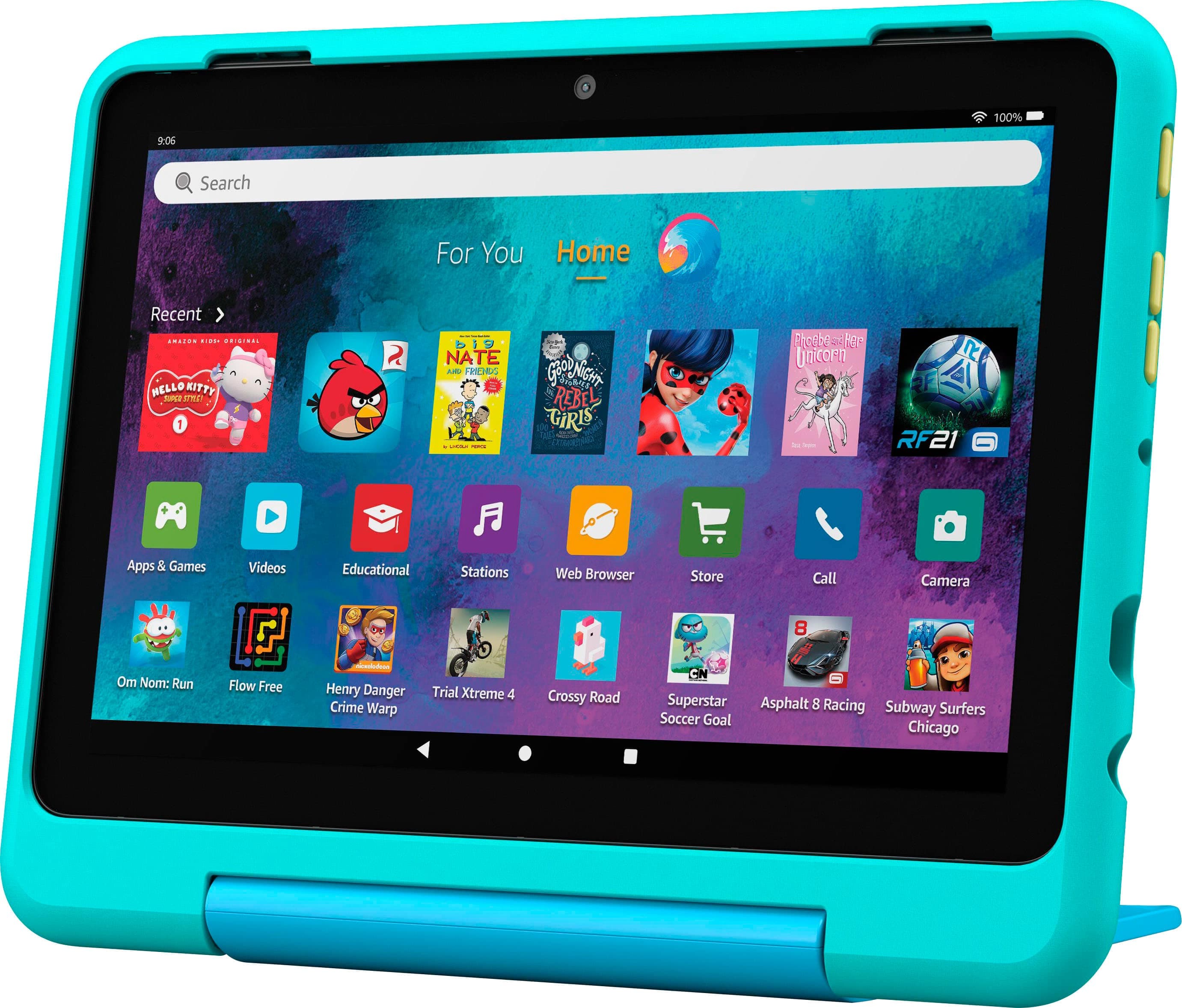 Amazon - Fire HD 8 Kids Pro tablet, ages 6-12 | 3GB memory, 8" HD screen, 13-hr battery, 32GB, (2024 release) - Discovery