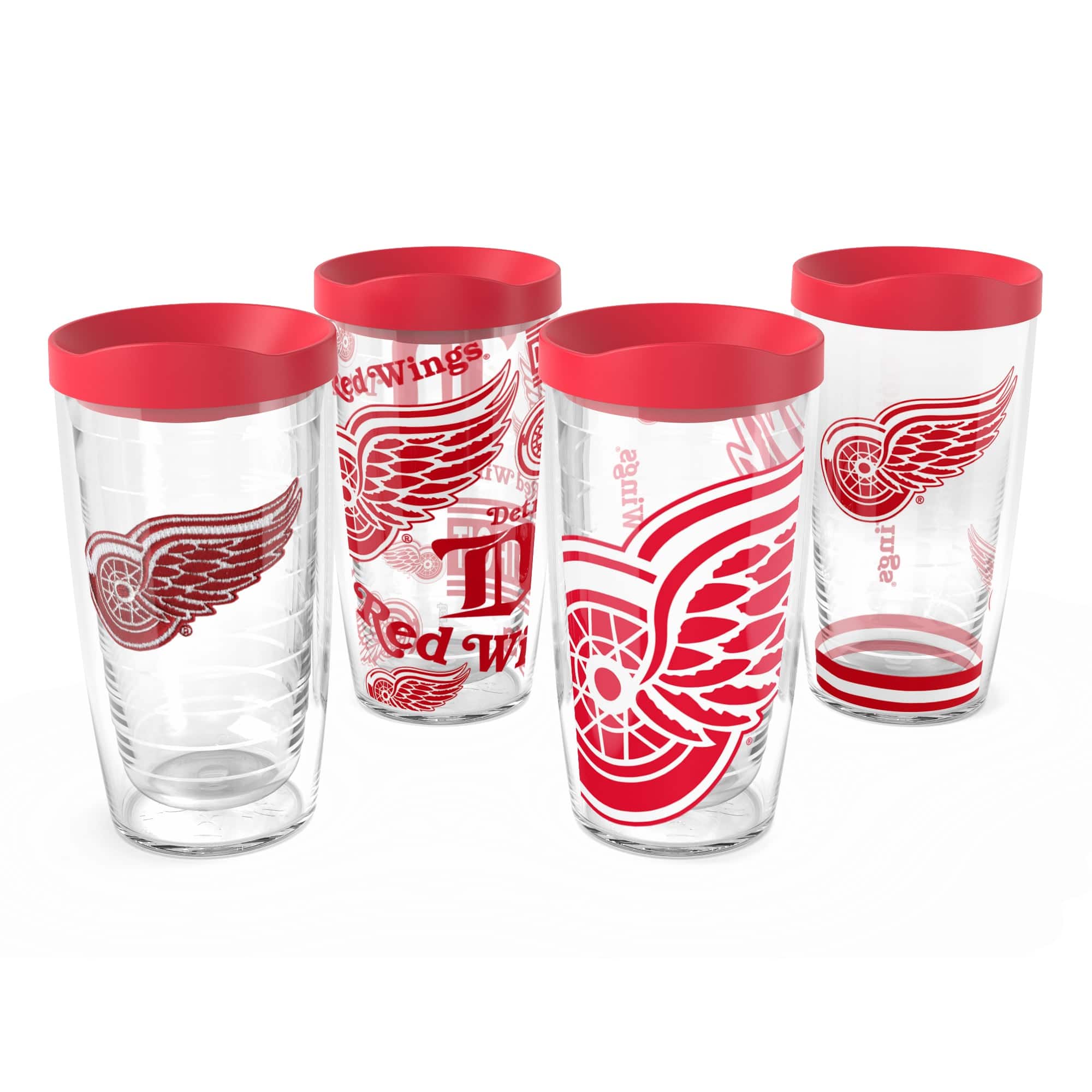 Tervis - Detroit Red Wings Four-Pack 16oz. Classic Tumbler Set - Multicolor