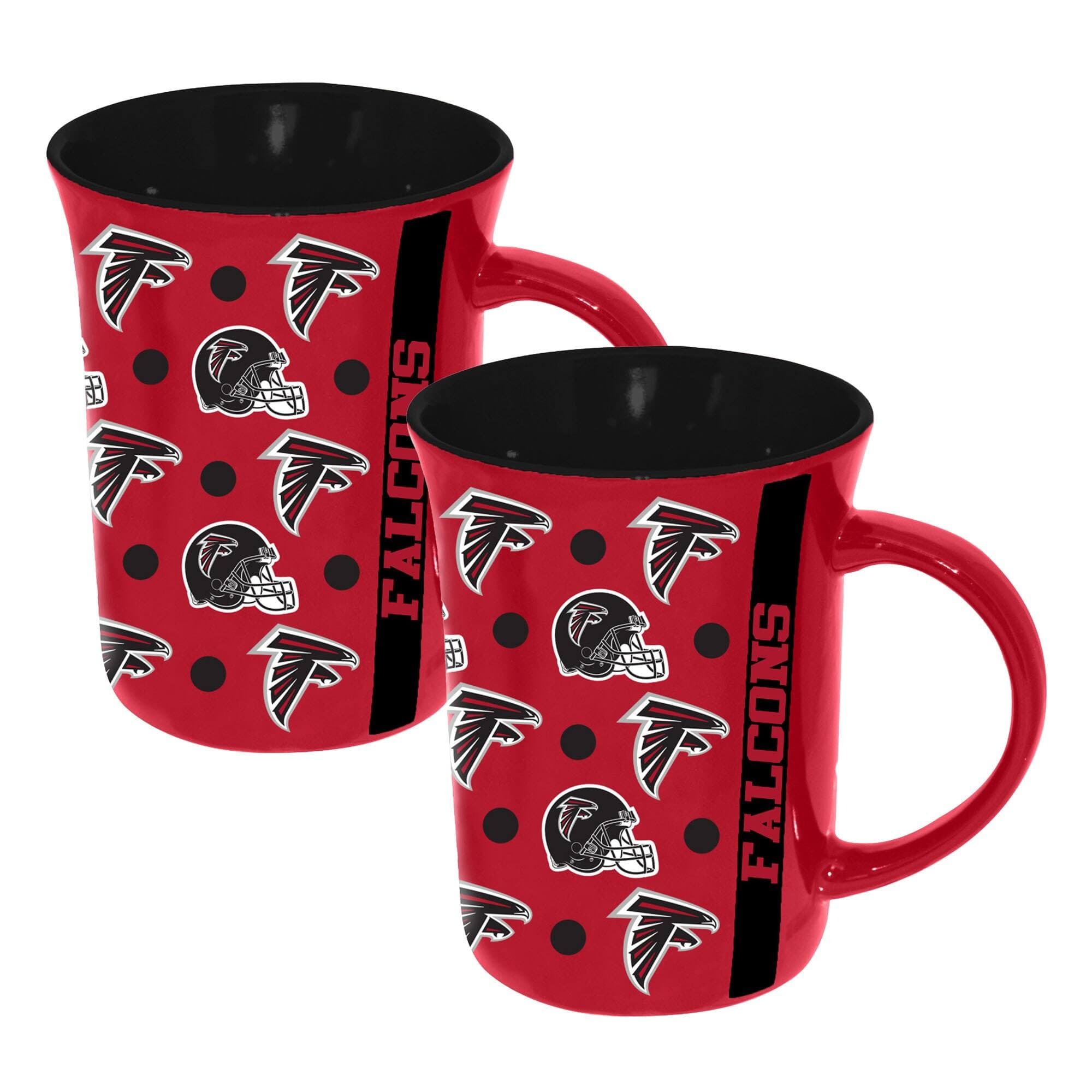The Memory Company - Atlanta Falcons Two-Pack 15oz. Line Up Ceramic Mugs - Multicolor