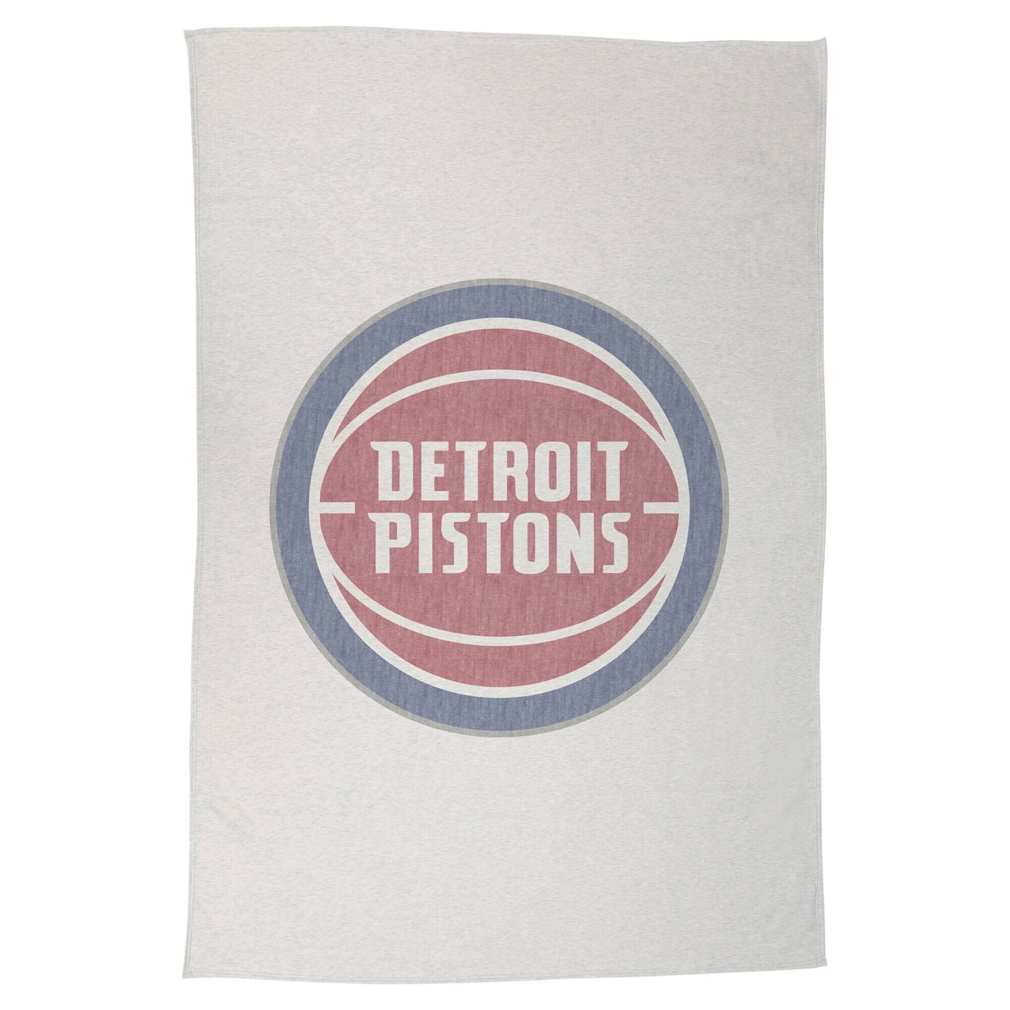 Logo Brands - Detroit Pistons 54" x 84" Sweatshirt Blanket - Multicolor
