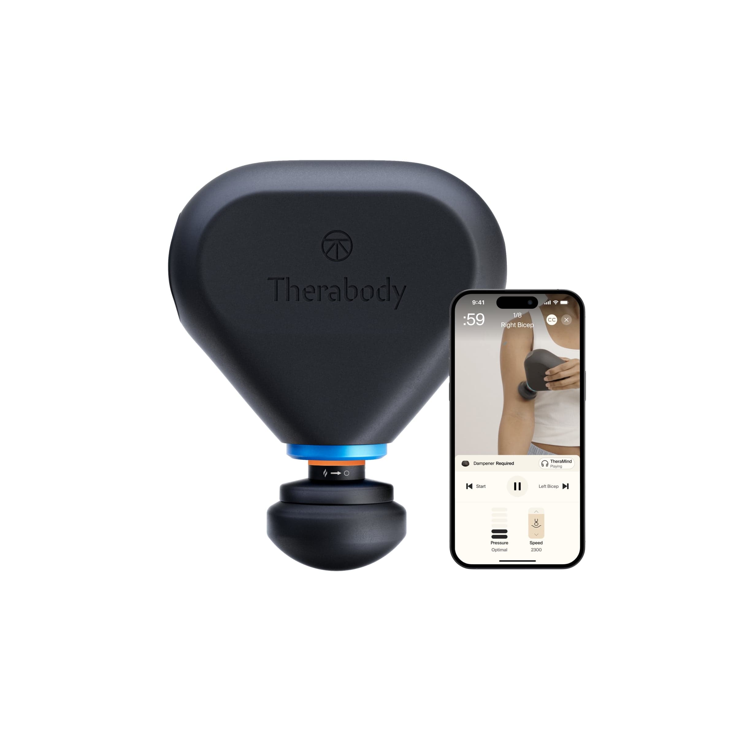 Therabody - Theragun Mini Plus - Heated, Travel-Sized Massage For Faster Recovery On-The-Go - Black