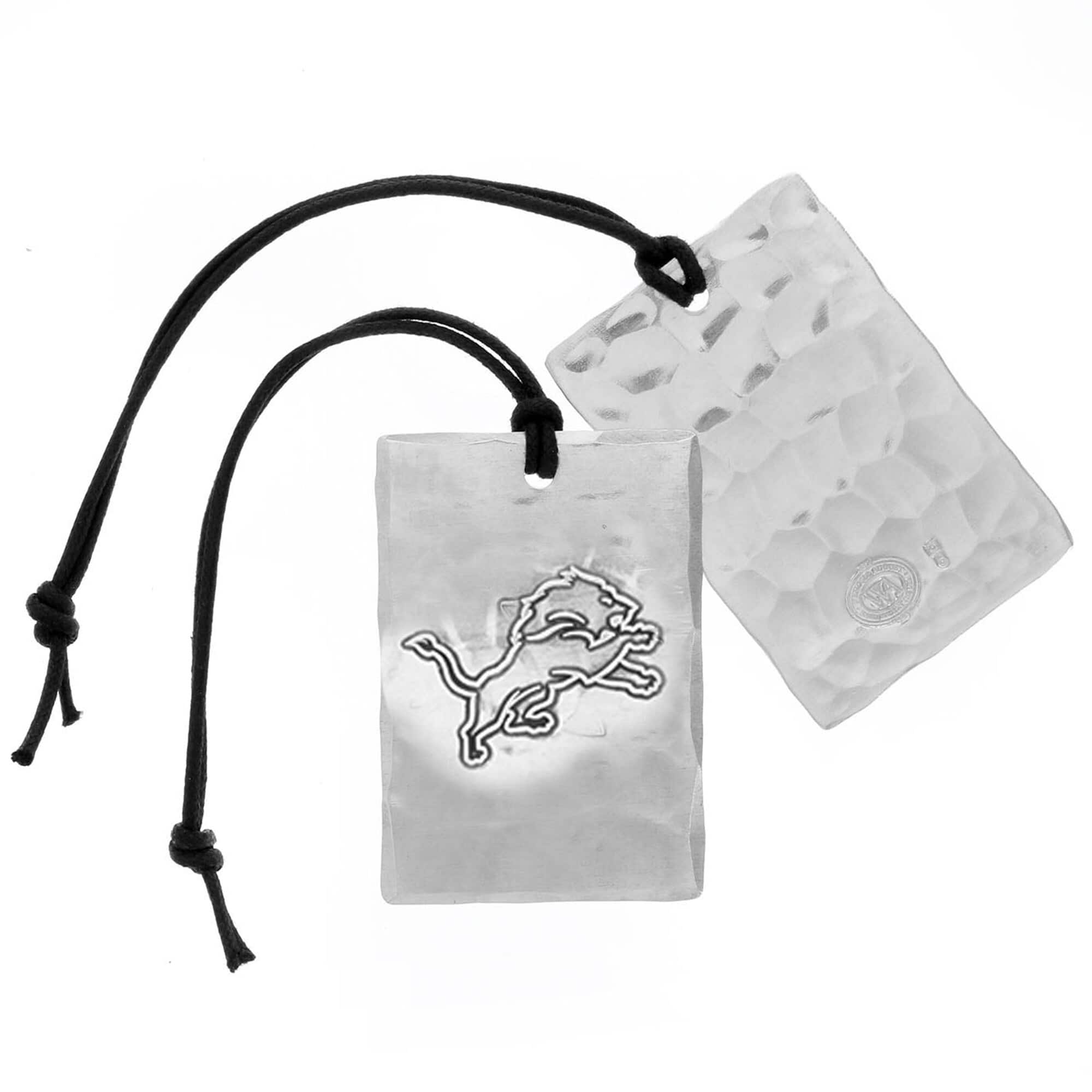 Wendell August Forge - Detroit Lions Bag Tag - Silver