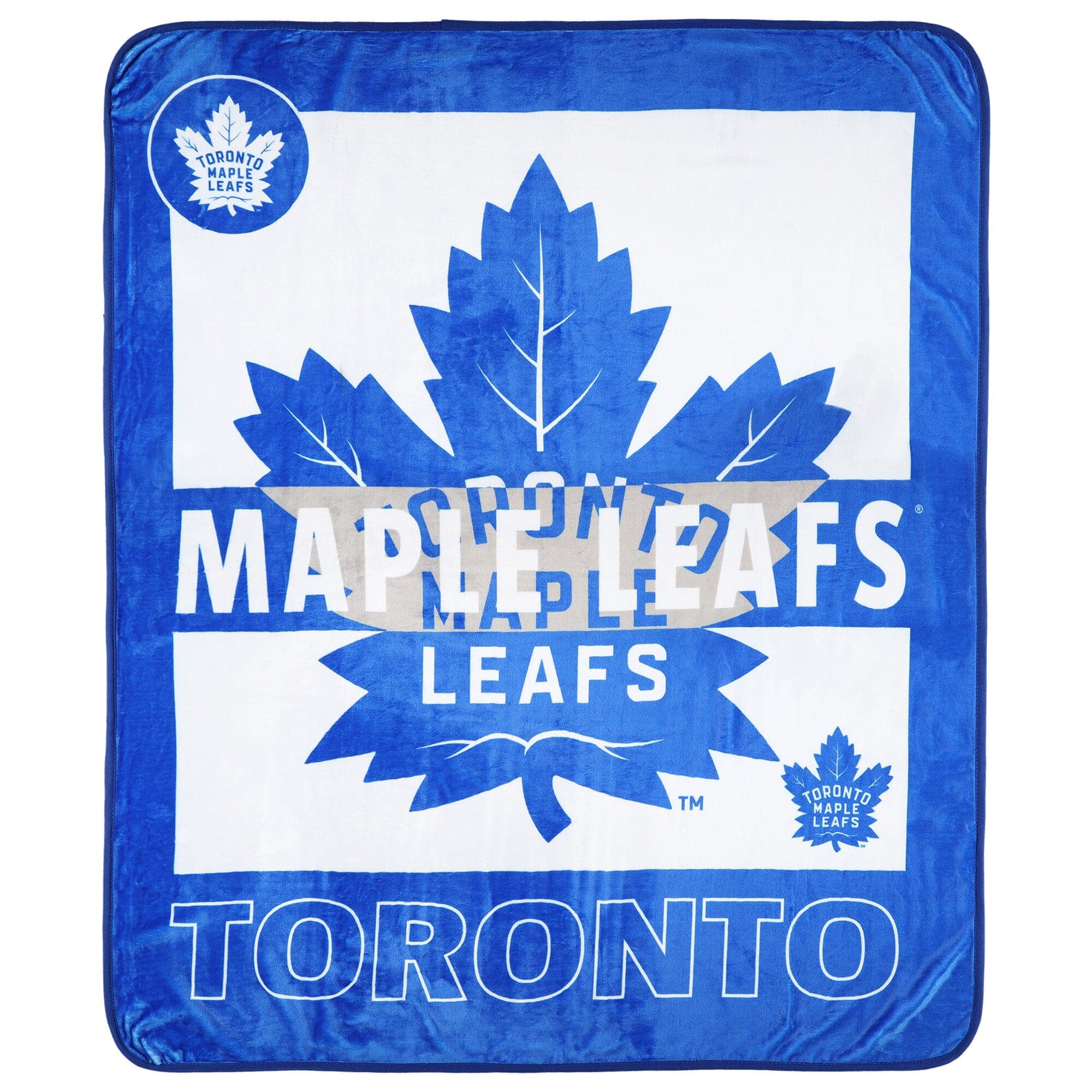 Logo Brands - Toronto Maple Leafs 50" x 60" Raschel Blanket - Multicolor