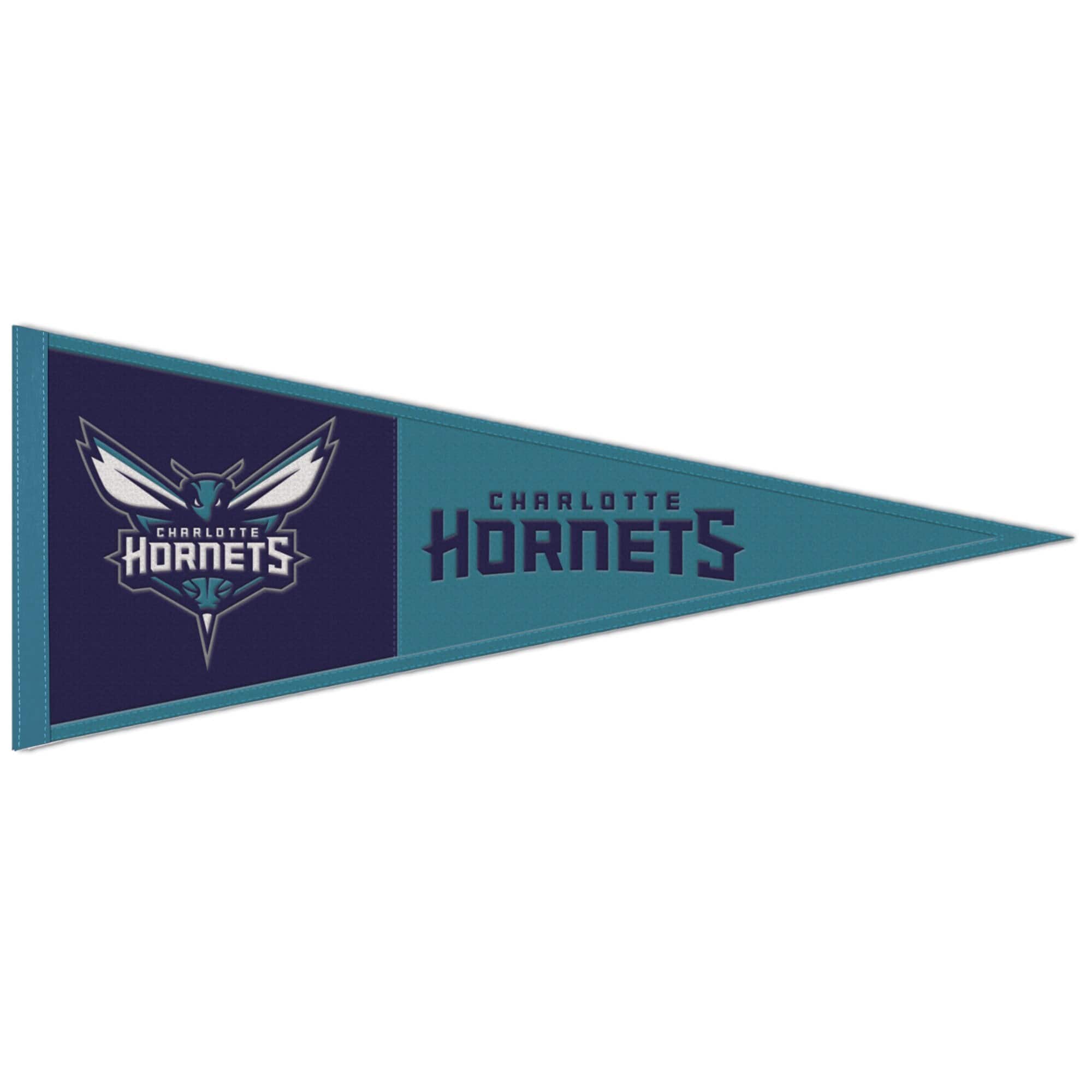 WinCraft - Charlotte Hornets 13" x 32" Wool Primary Logo Pennant - Multicolor