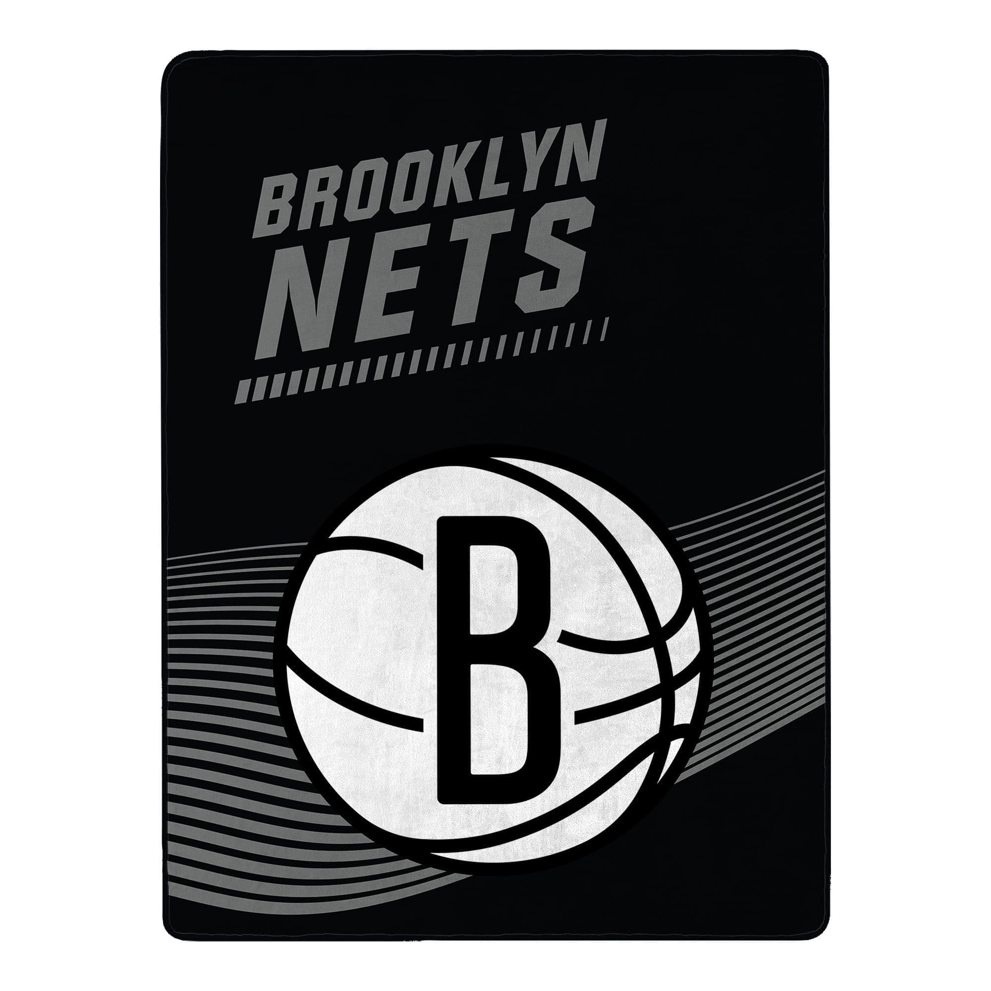 Sweet Home Collection - NBA Brooklyn Nets 60" x 80" Raschel Throw Blanket - Black