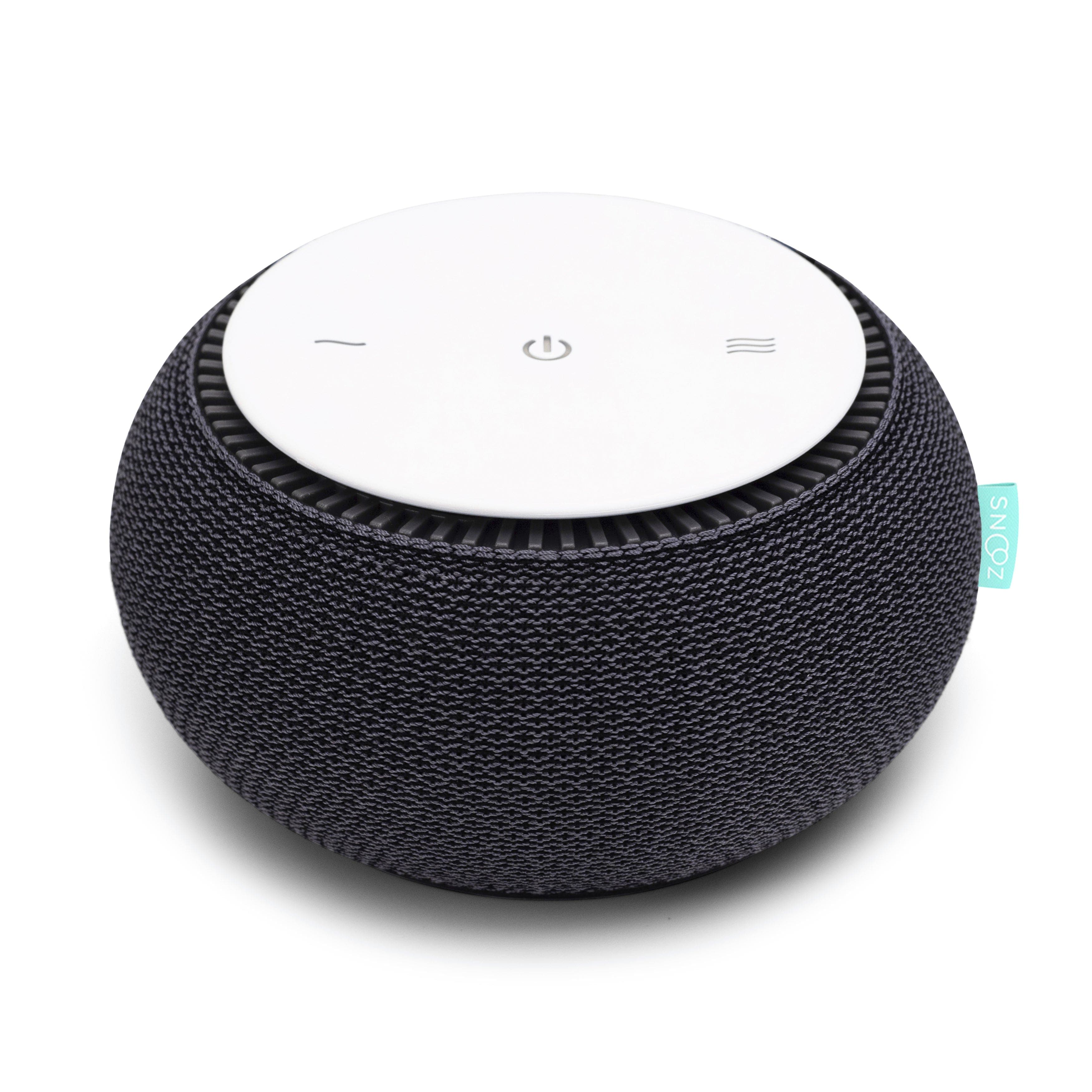 SNOOZ - Smart White Noise Machine, Non-Looping White Noise with Real Fan Inside - Charcoal