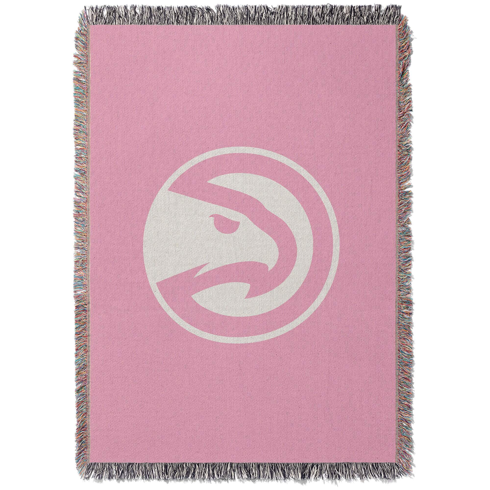 Chad & Jake - Atlanta Hawks Woven Blanket - Pink