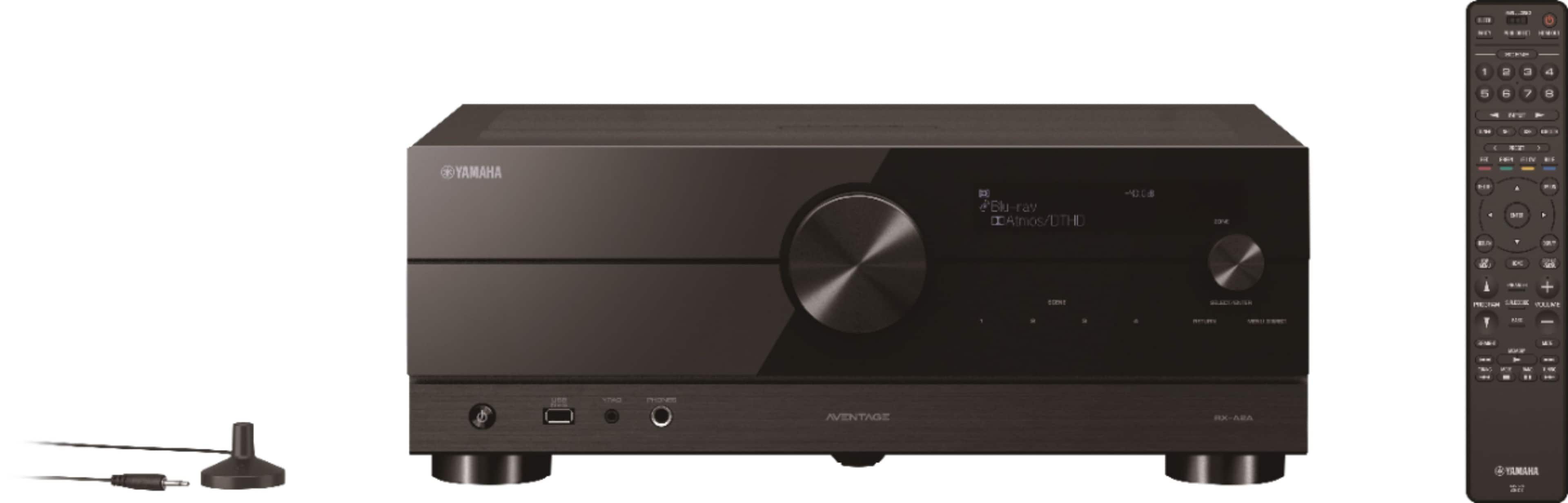 Yamaha - Refurbished Excellent - AVENTAGE RX-A2A 100W 7.2-Channel AV Receiver with 8K HDMI and MusicCast - Black