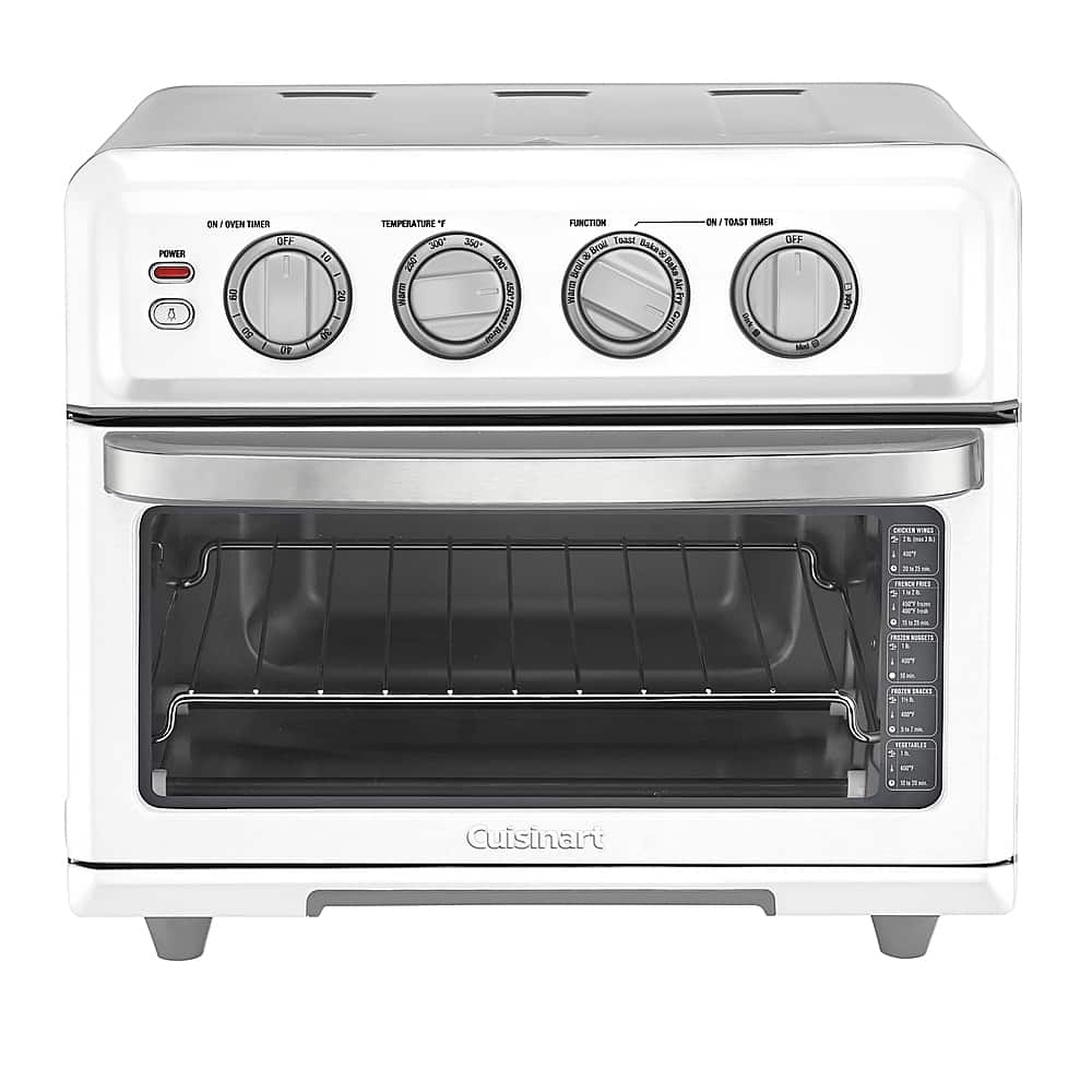 Cuisinart - Air Fryer 0.6 Cu. Ft. Toaster Oven with Grill - White