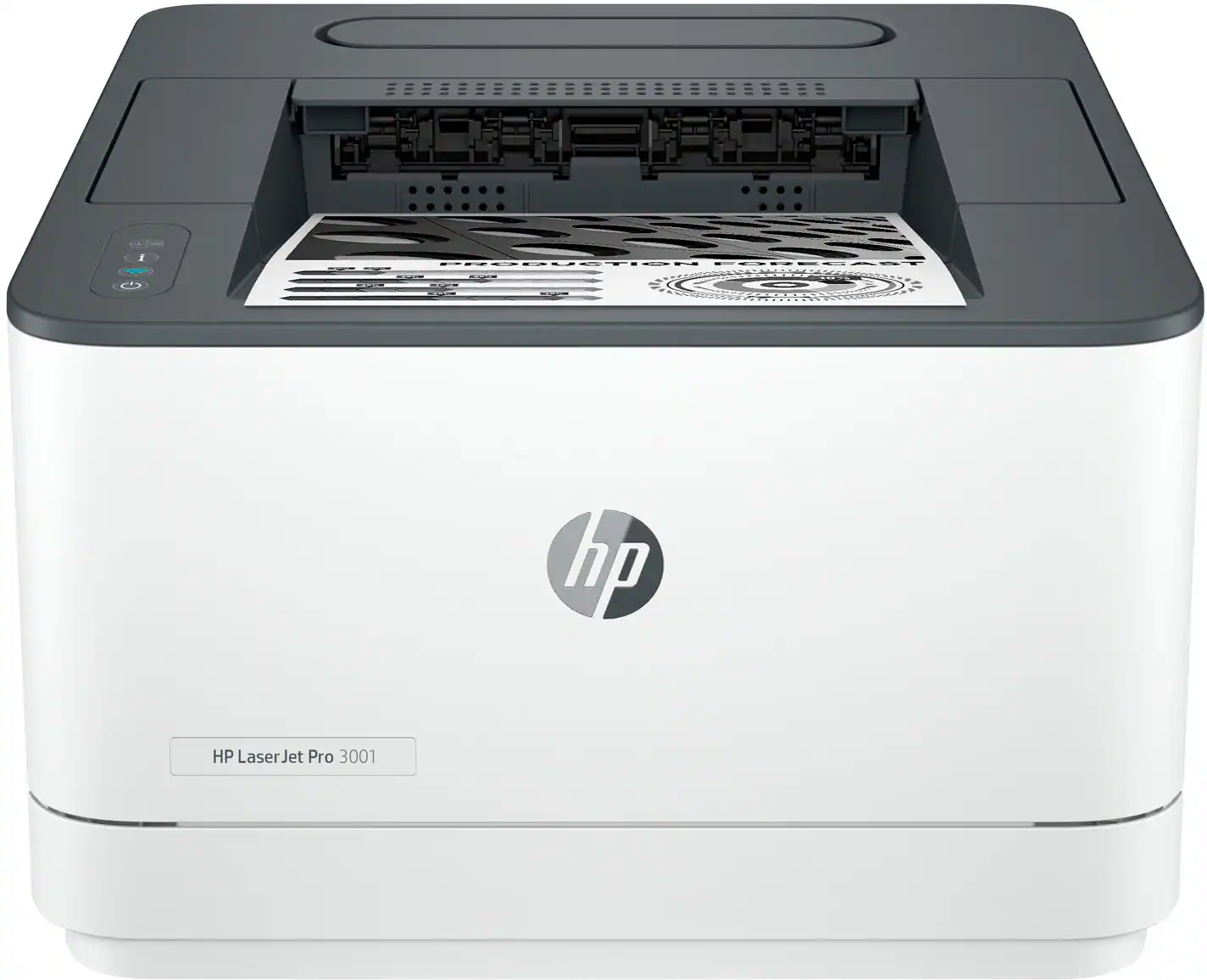 HP - LaserJet Pro 3001dw Wireless Black-and- Laser Printer - White