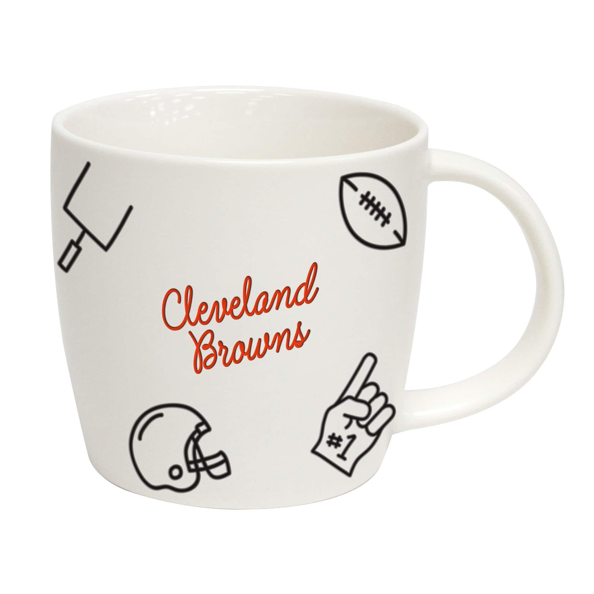 Logo Brands - Cleveland Browns 18oz. Playmaker Mug - Multicolor