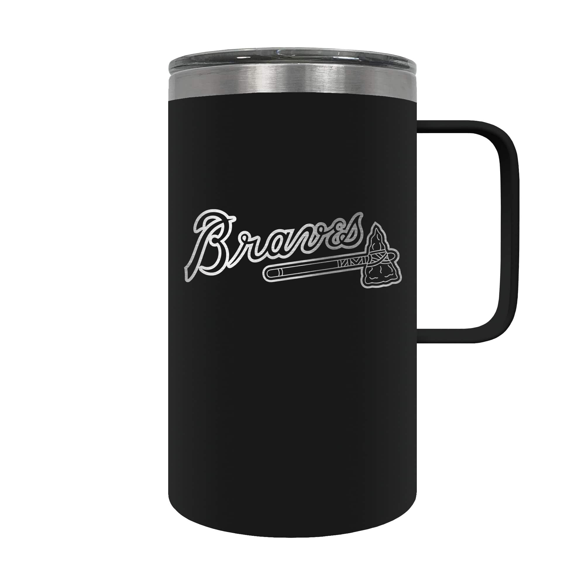 Great American Products - Atlanta Braves 18oz. Hustle Travel Mug - Black
