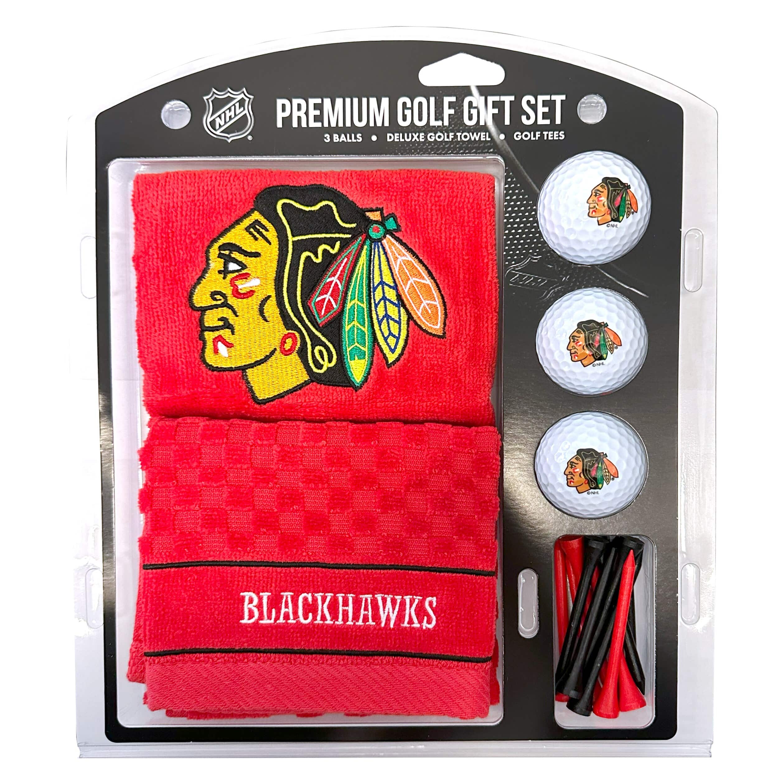 Team Golf - Chicago Blackhawks Embroidered Golf Gift Set - Multicolor