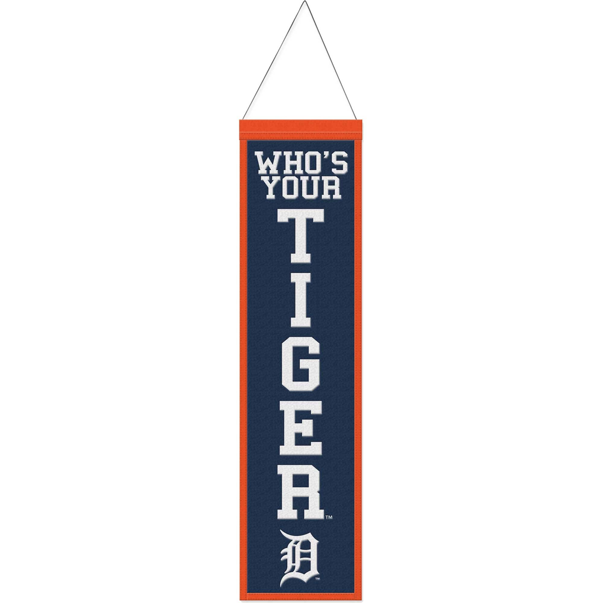 WinCraft - Detroit Tigers 8" x 32" Slogan Wool Banner - Multicolor