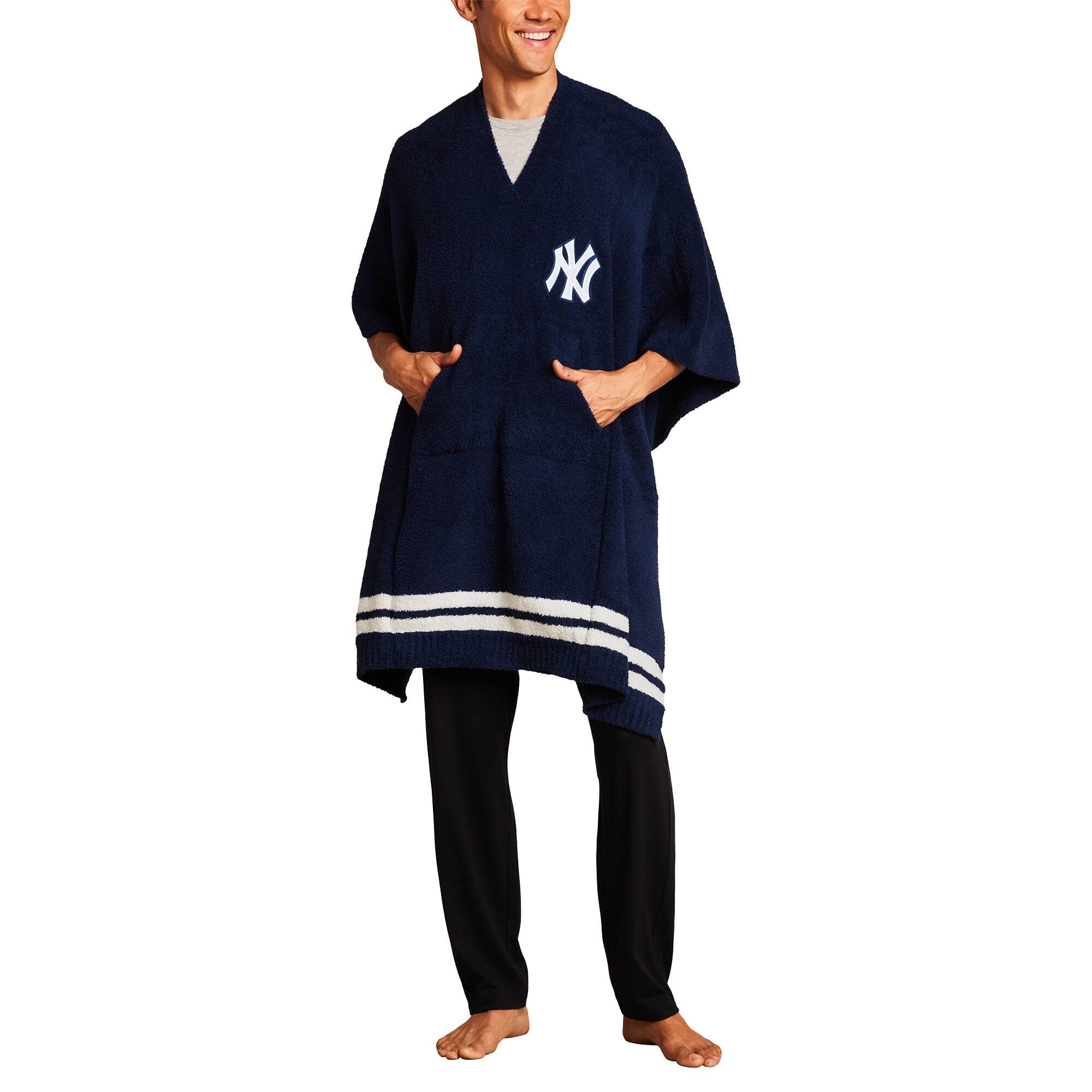 Barefoot Dreams - New York Yankees CozyChic 3-in-1 Poncho - Navy