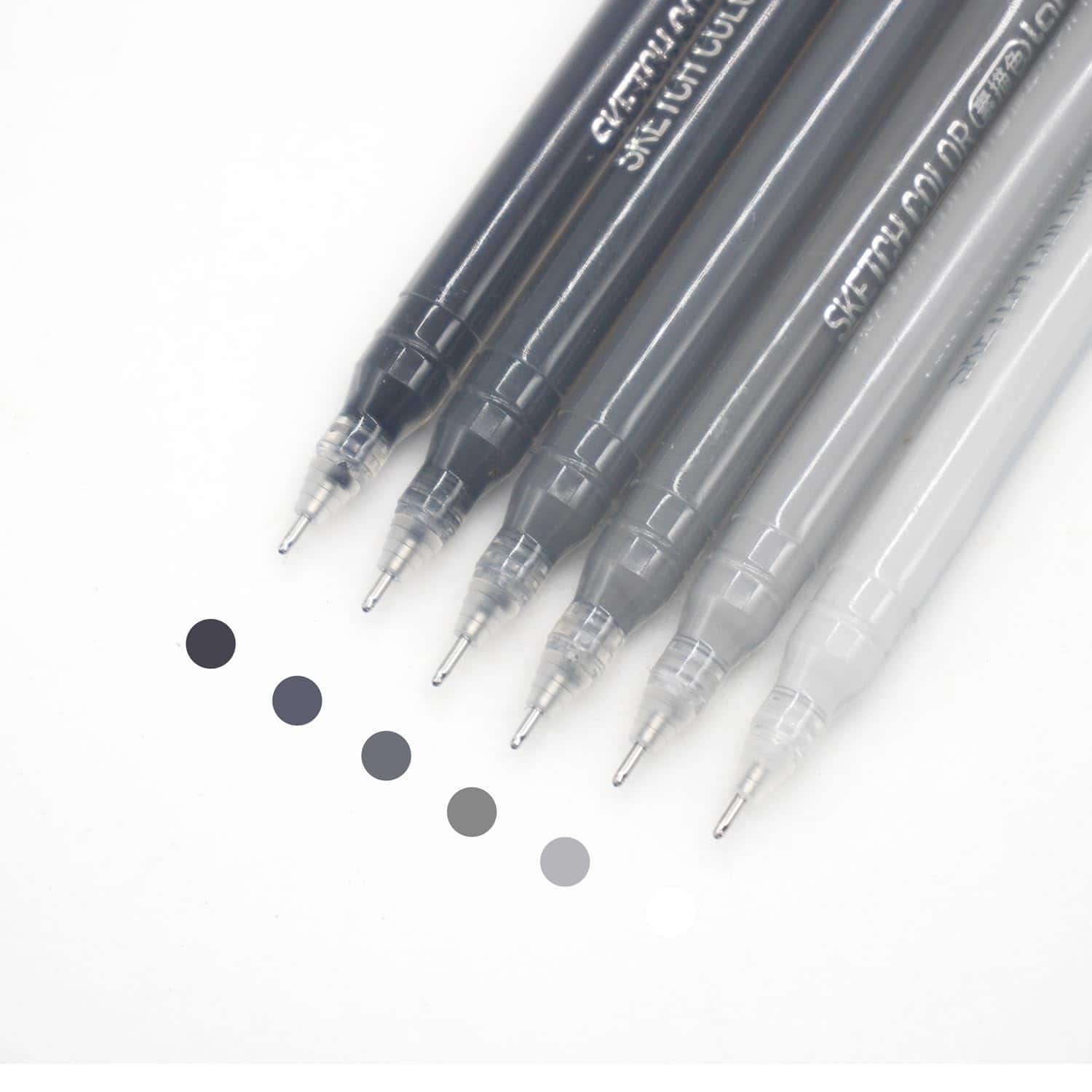 Paradigms Interiors - Juegos de bolígrafos de gel con punta fina y 9 lápices de dibujo para libros de adultos, set de bolígrafos para escritura suave, journaling (morandi nórdico)