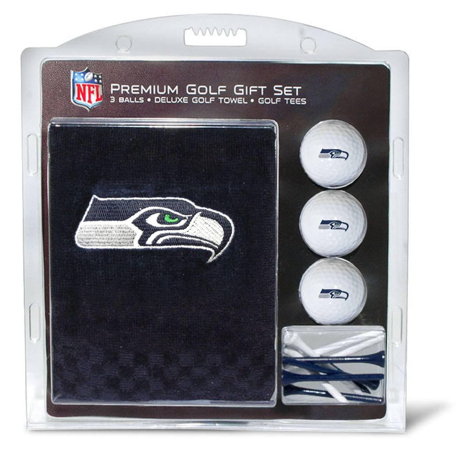 Team Golf - Seattle Seahawks Embroidered Golf Gift Set - Multicolor