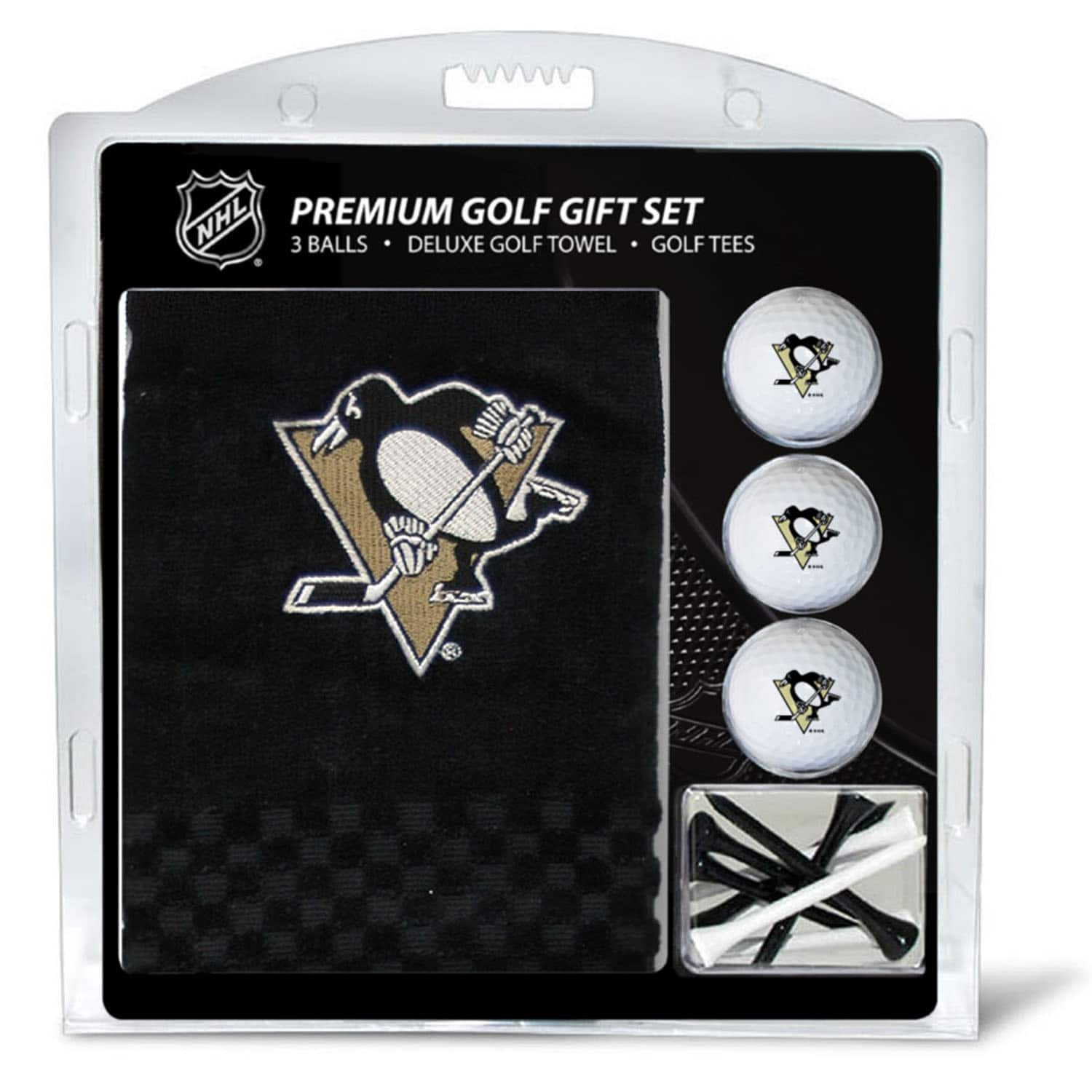 Team Golf - Pittsburgh Penguins Embroidered Golf Gift Set - Multicolor