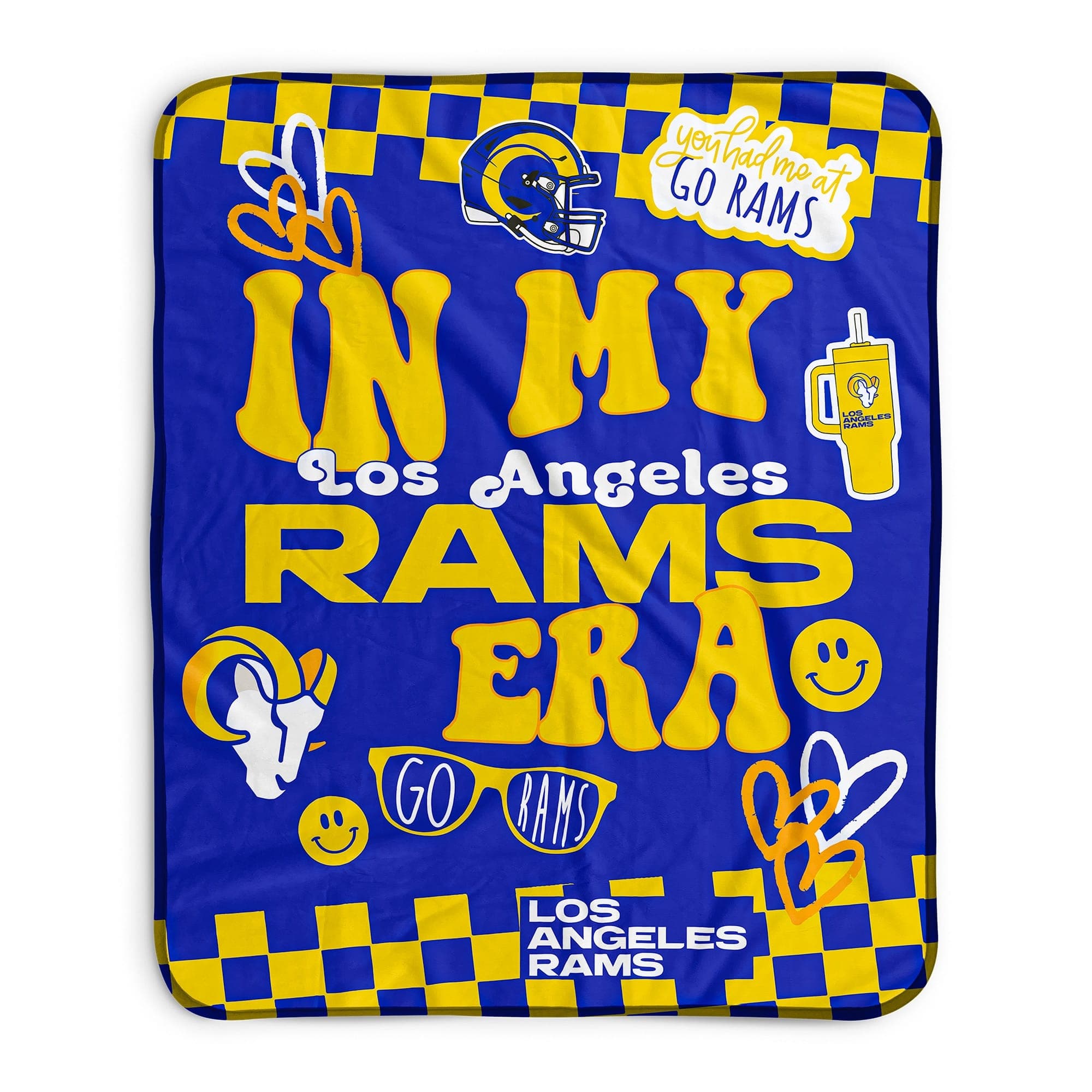 Pegasus - Los Angeles Rams 50" x 60" In My Era Fleece Blanket - Multicolor