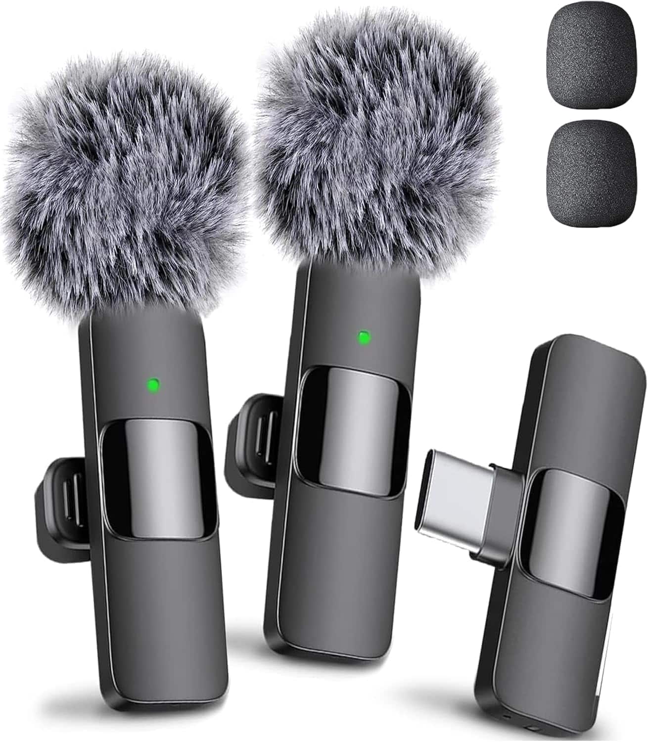 Mini Mic Pro - -Wireless Mic for iPhone, iPad, Android, Lavalier Microphone for Video Recording All iPhones & Androids - iPhone 15+ & Androids (USB-C)
