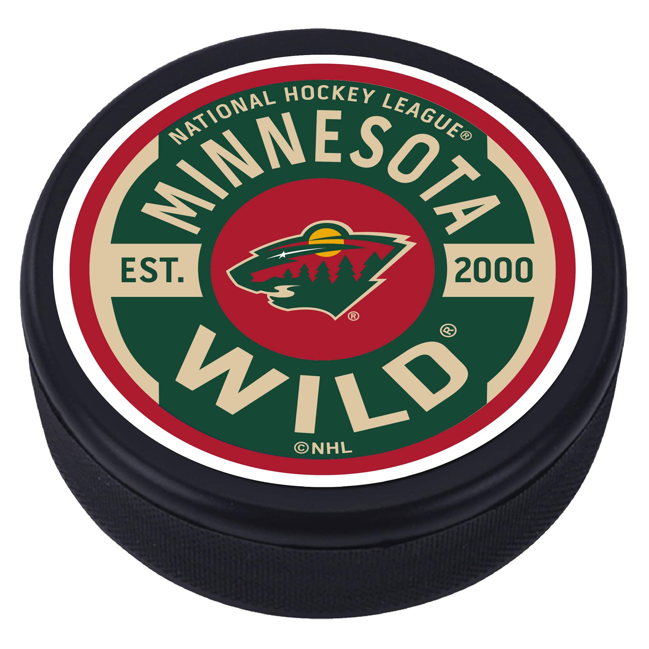 Mustang Drinkware - Minnesota Wild Gear Hockey Puck - Multicolor