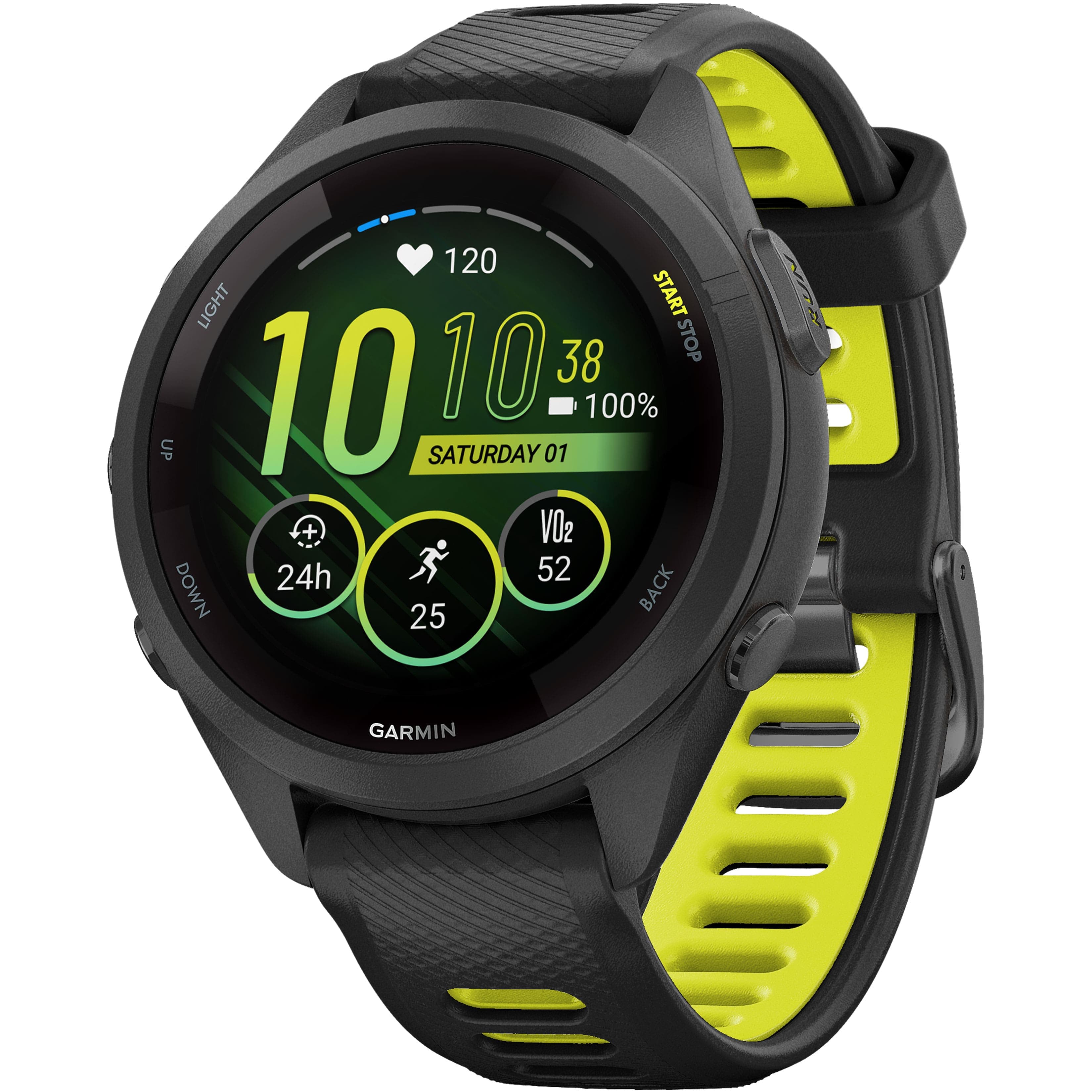 Garmin - Forerunner 265S GPS Smartwatch 42 mm Fiber-reinforced polymer - Black - (2023)