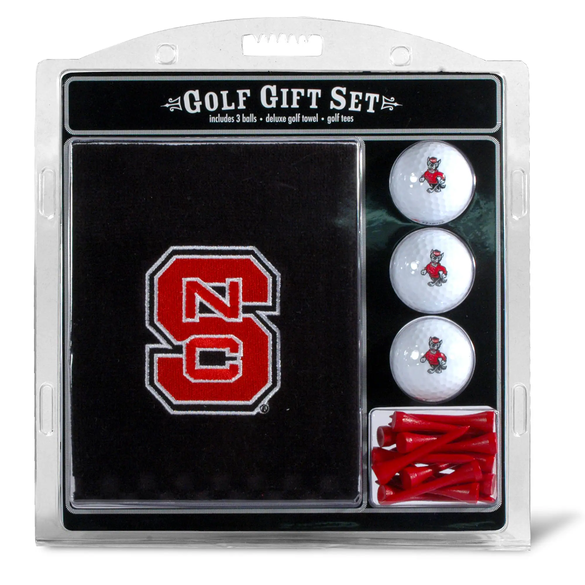 Team Golf - NC State Wolfpack Embroidered Golf Gift Set - Multicolor
